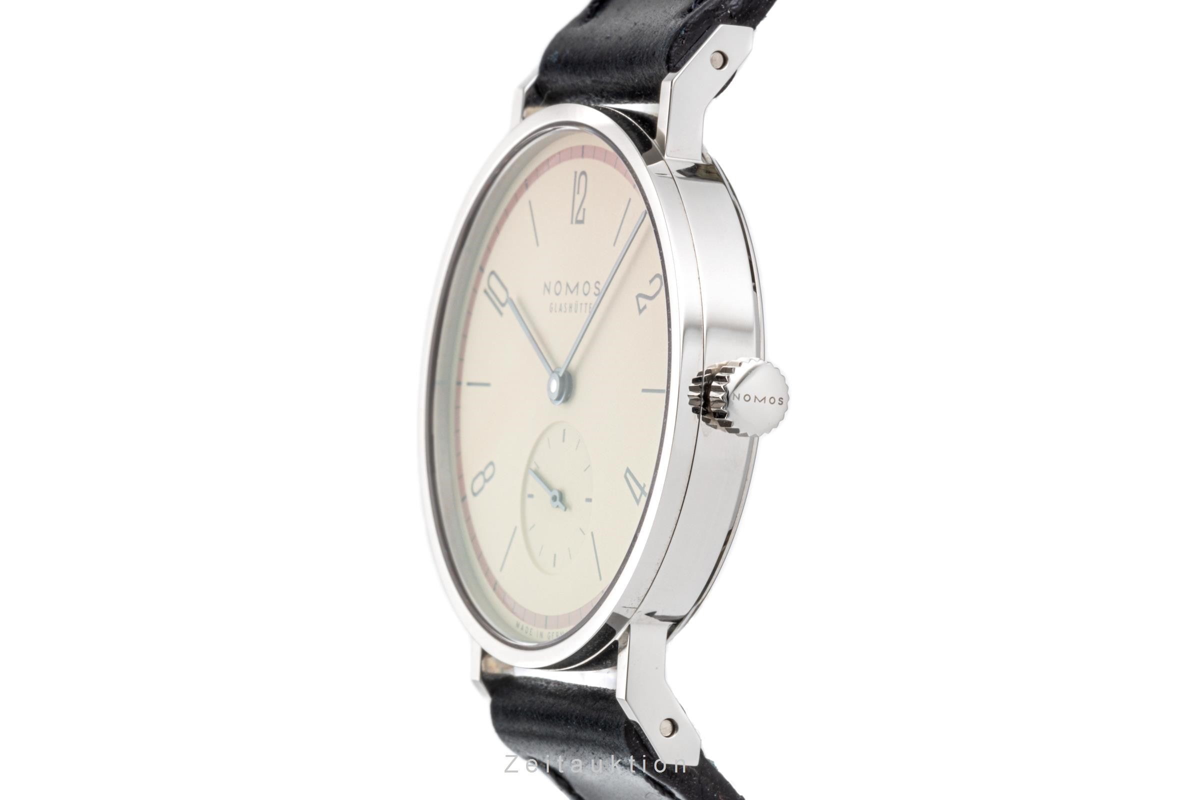 Nomos Tangente Rot "Ein Jahrhundert Bauhaus" 33 Handaufzug 122.S3 B&P Limitiert [2206807]