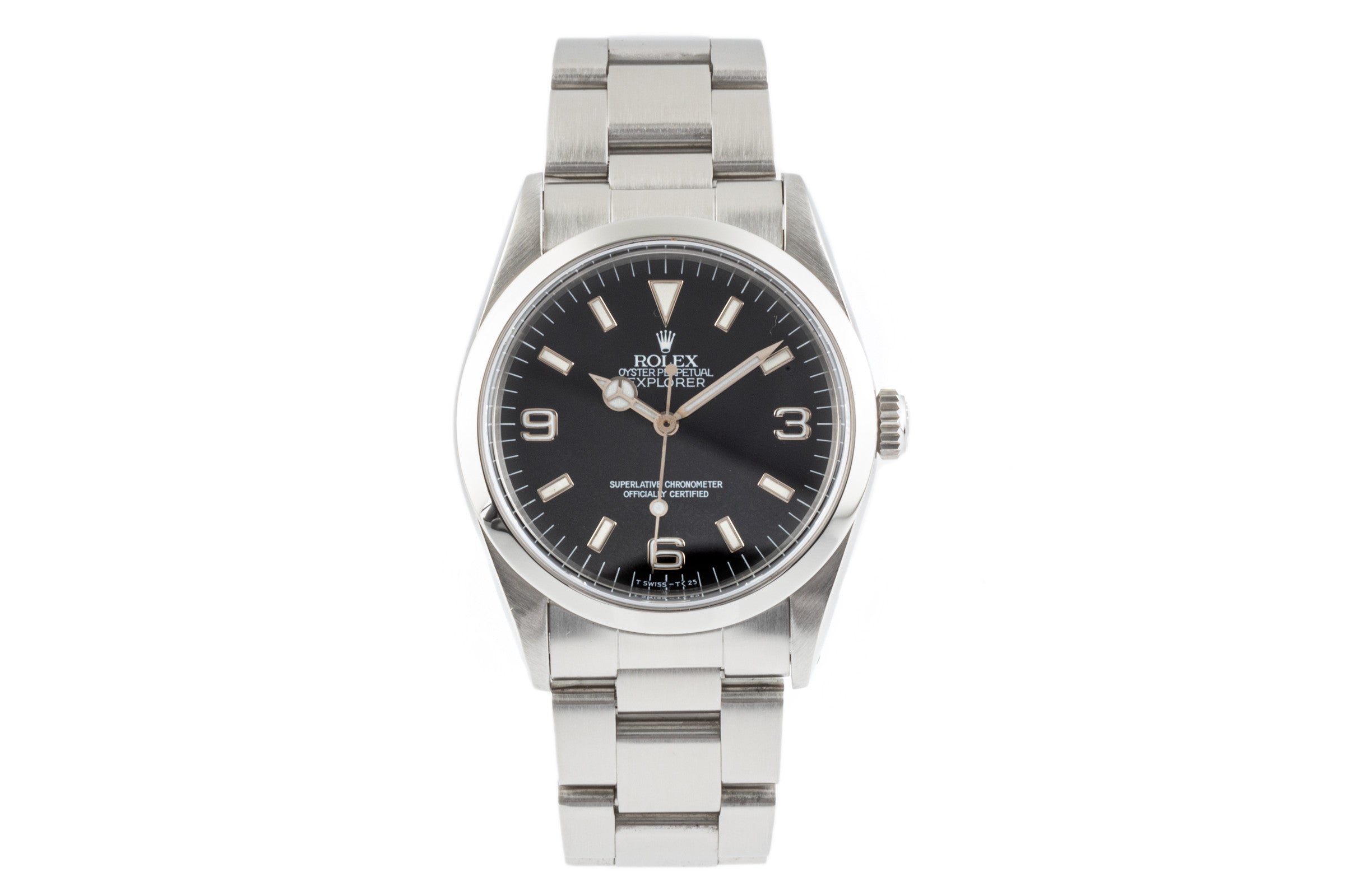 Rolex Explorer steel automatic men's watch 14270  [2206835]