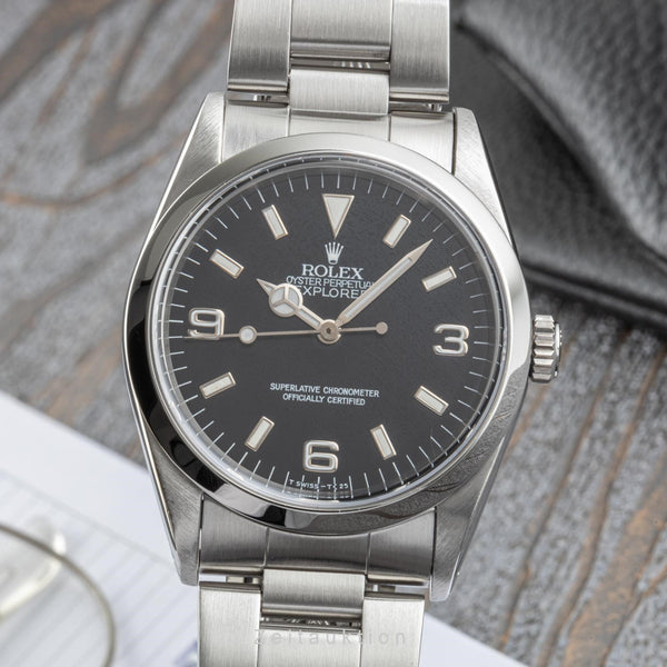 Rolex Explorer steel automatic men's watch 14270  [2206835]