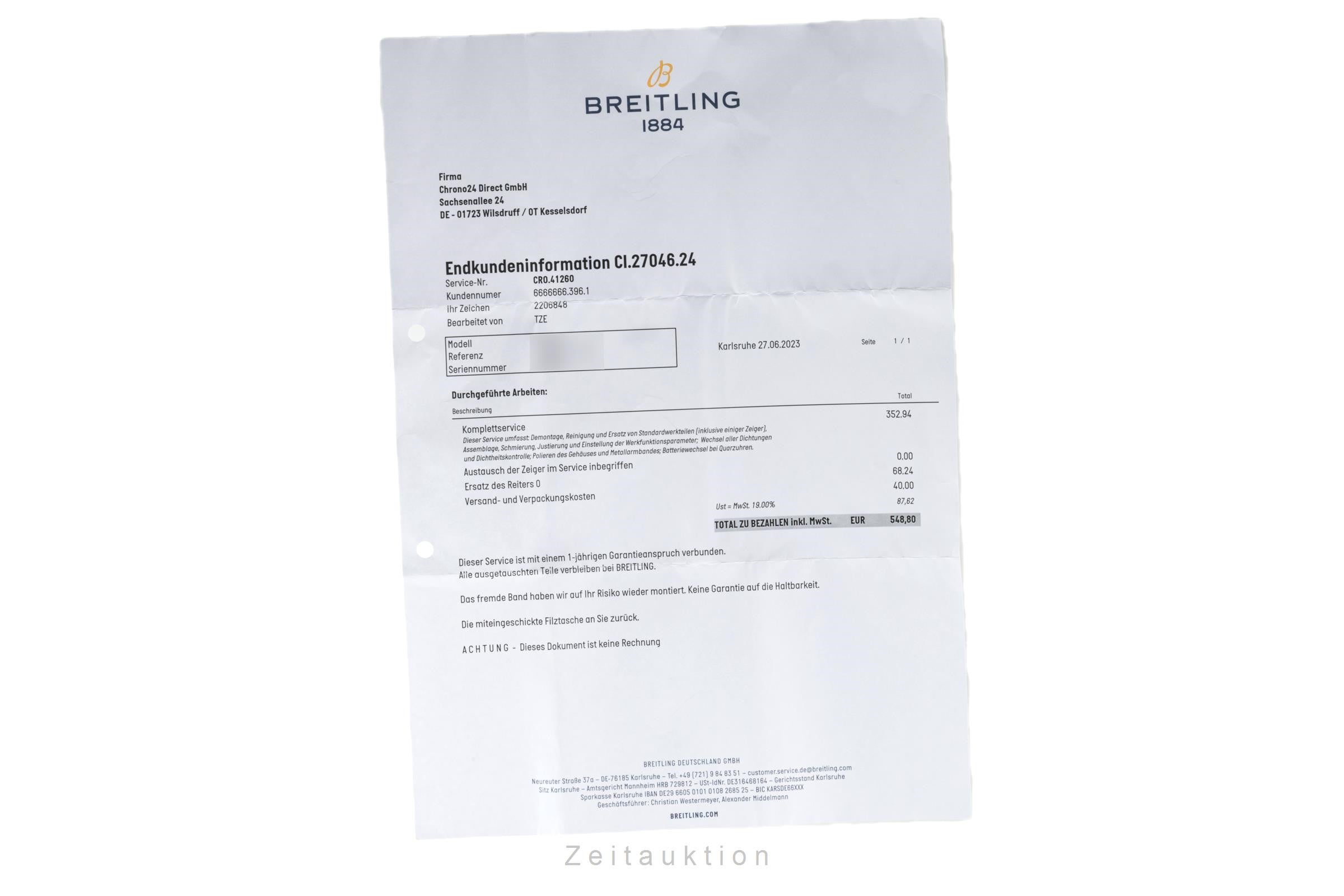 Breitling Galactic steel automatic men's watch A49350  [2206848]