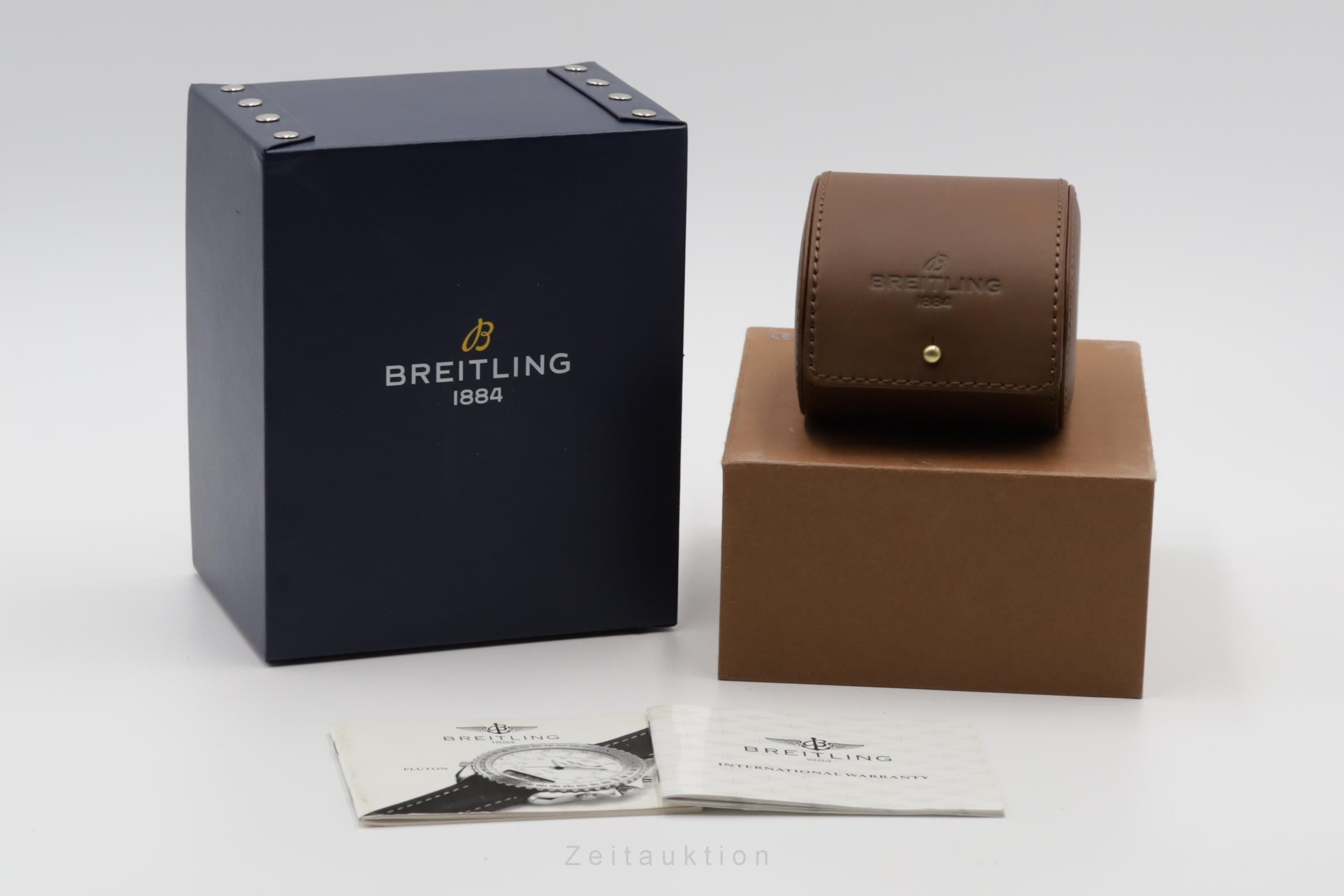 Breitling Pluton chronograph steel quartz Kal. B232 Ref. A51038