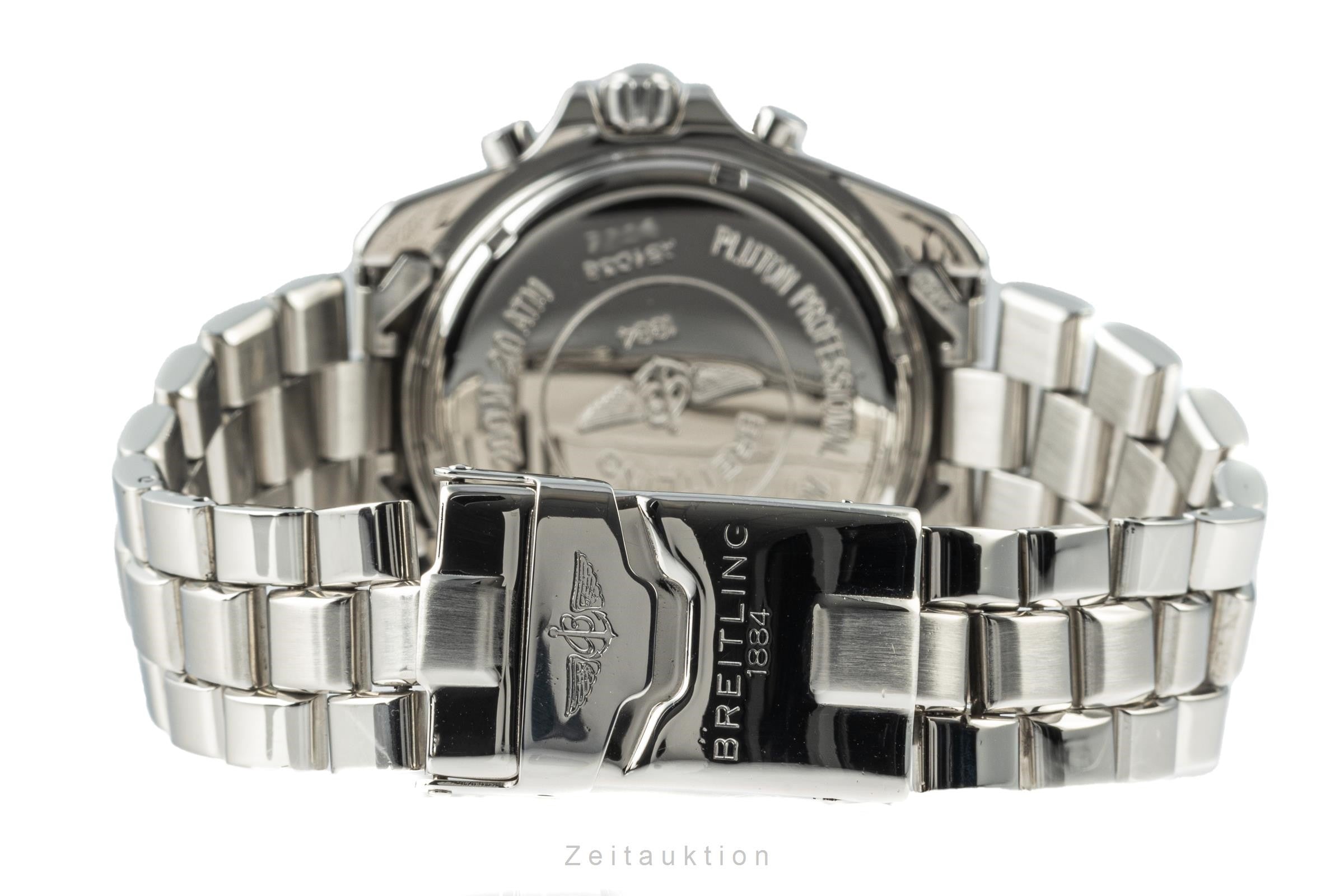 Breitling Pluton chronograph steel quartz Kal. B232 Ref. A51038