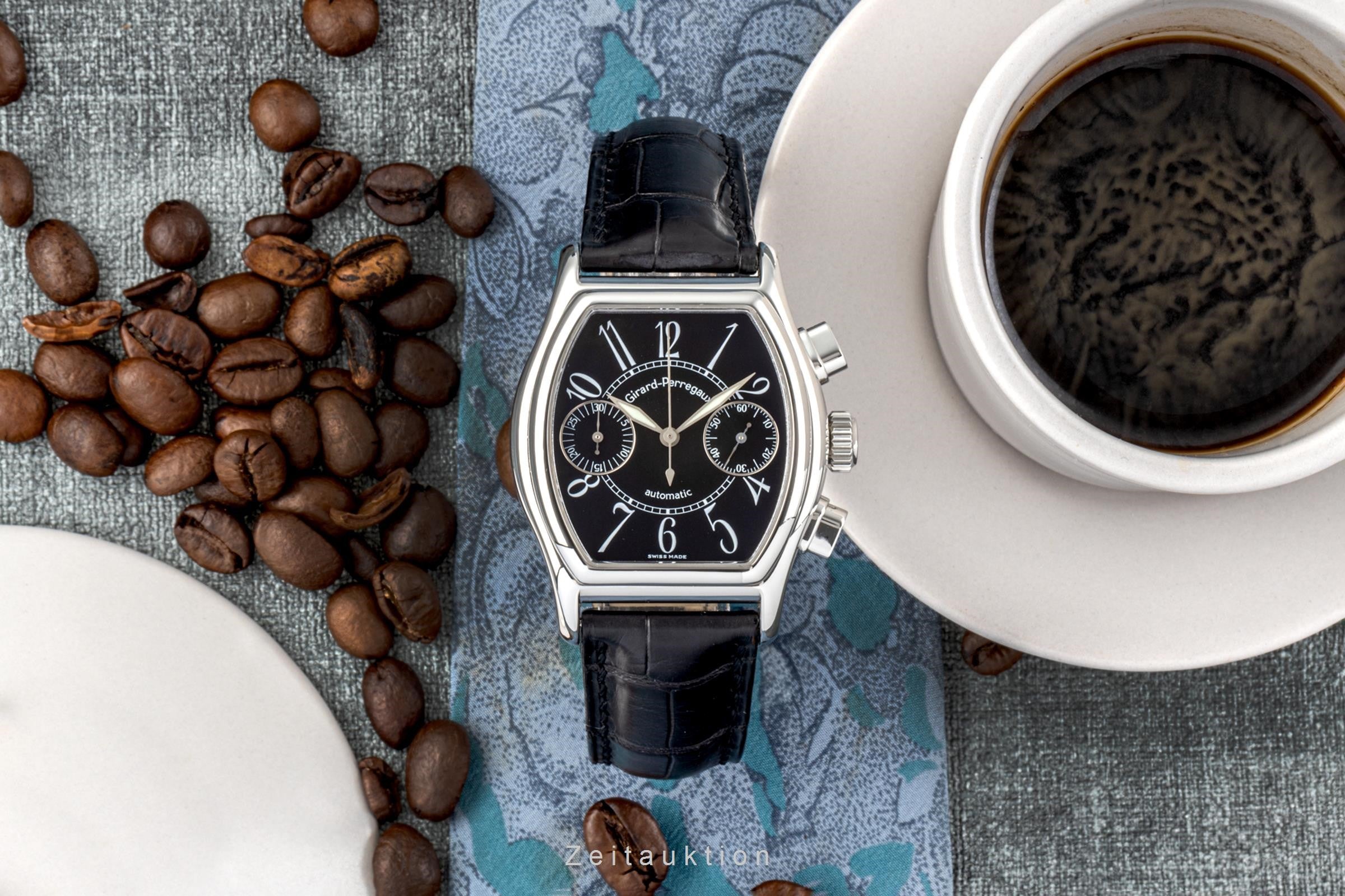 Girard Perregaux Richeville chronograph steel automatic men's watch 2750 LP: 3320EUR  [2206983]