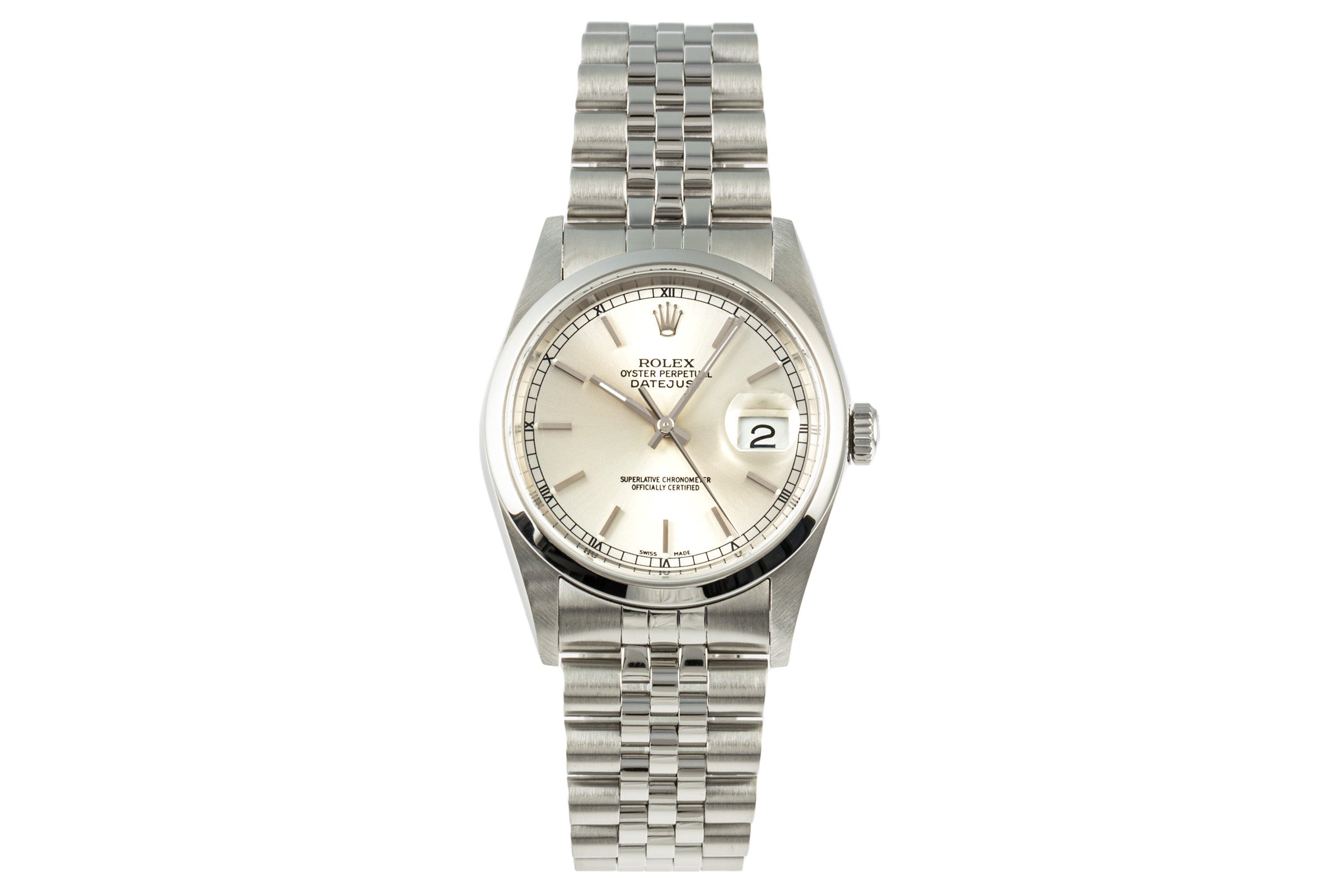 Rolex Datejust acciaio automatismo orologio da uomo 16200 LP: 7300EUR  [2207054]