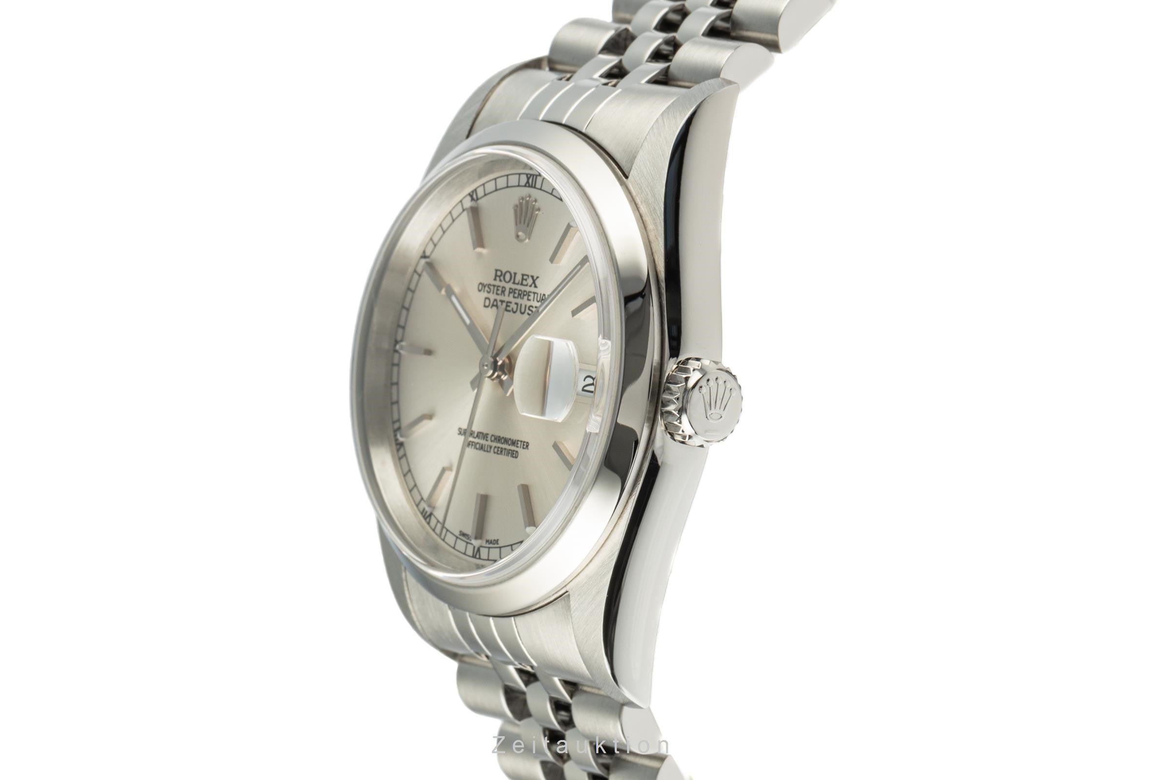 Rolex Datejust acciaio automatismo orologio da uomo 16200 LP: 7300EUR  [2207054]