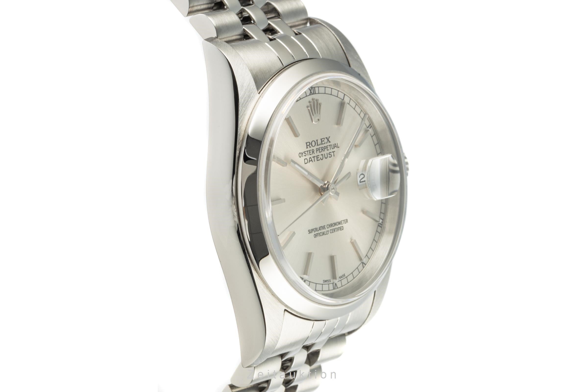 Rolex Datejust acciaio automatismo orologio da uomo 16200 LP: 7300EUR  [2207054]