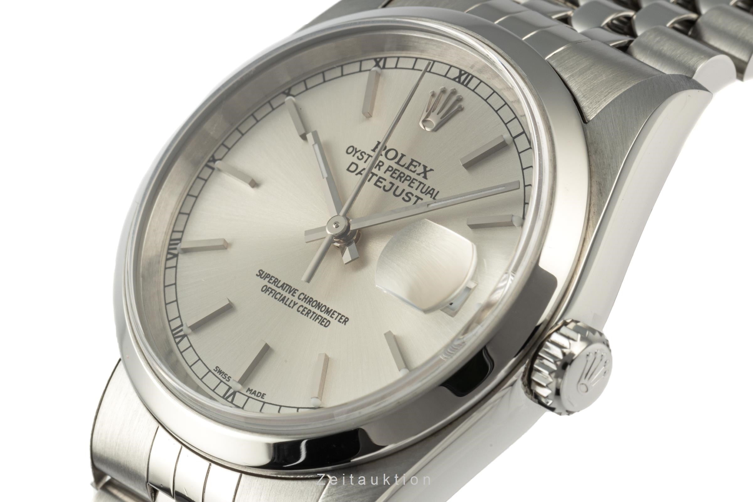 Rolex Datejust acciaio automatismo orologio da uomo 16200 LP: 7300EUR  [2207054]