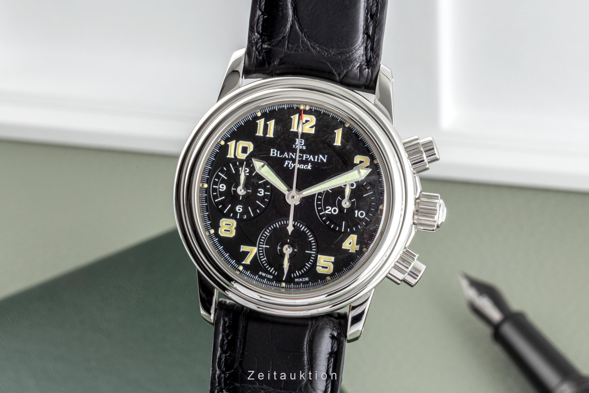 Blancpain Leman chronograph steel automatic men's watch 2385F  [2207065]
