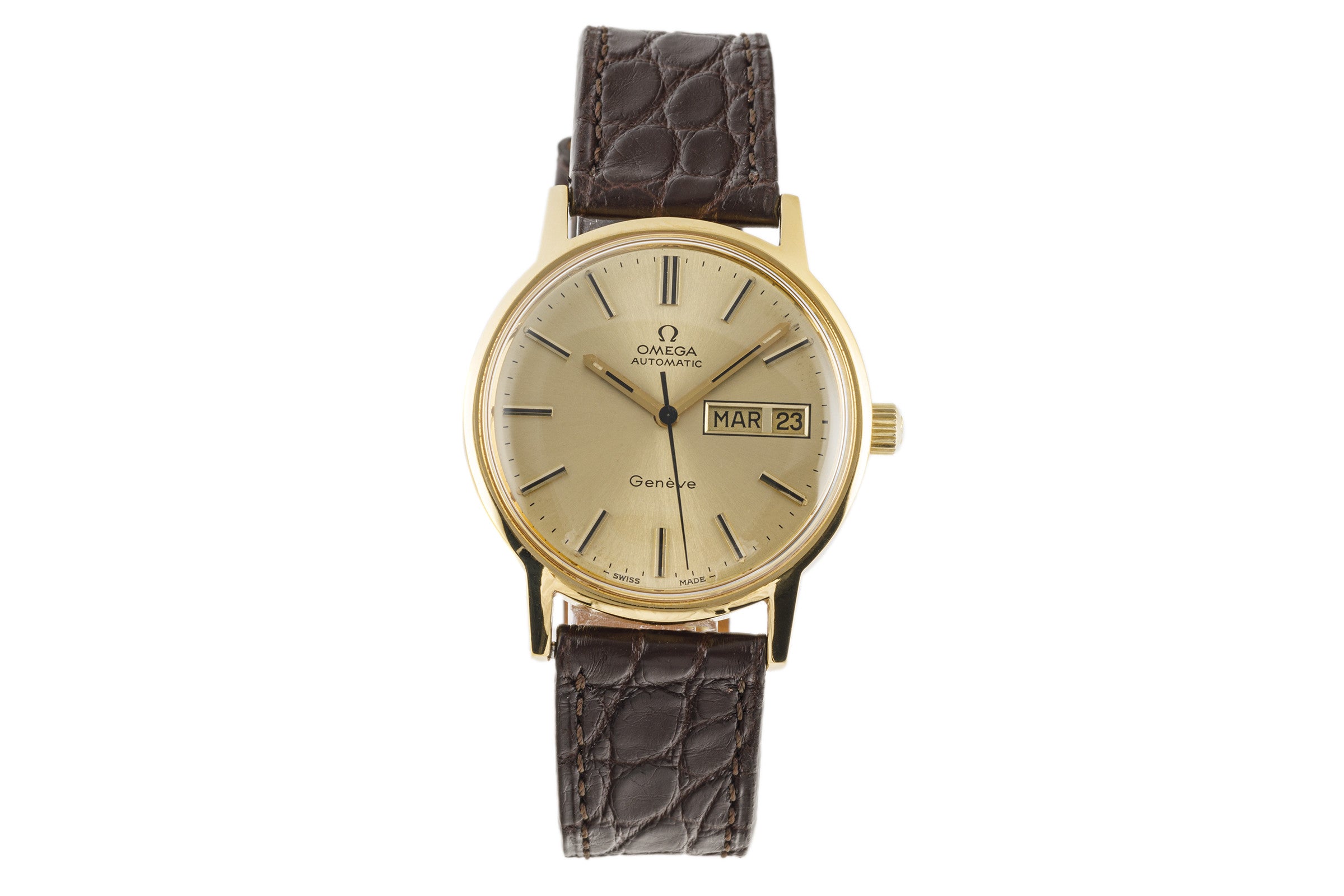 Omega Geneve doré automatique montre pour hommes 166.0117  [2207178]