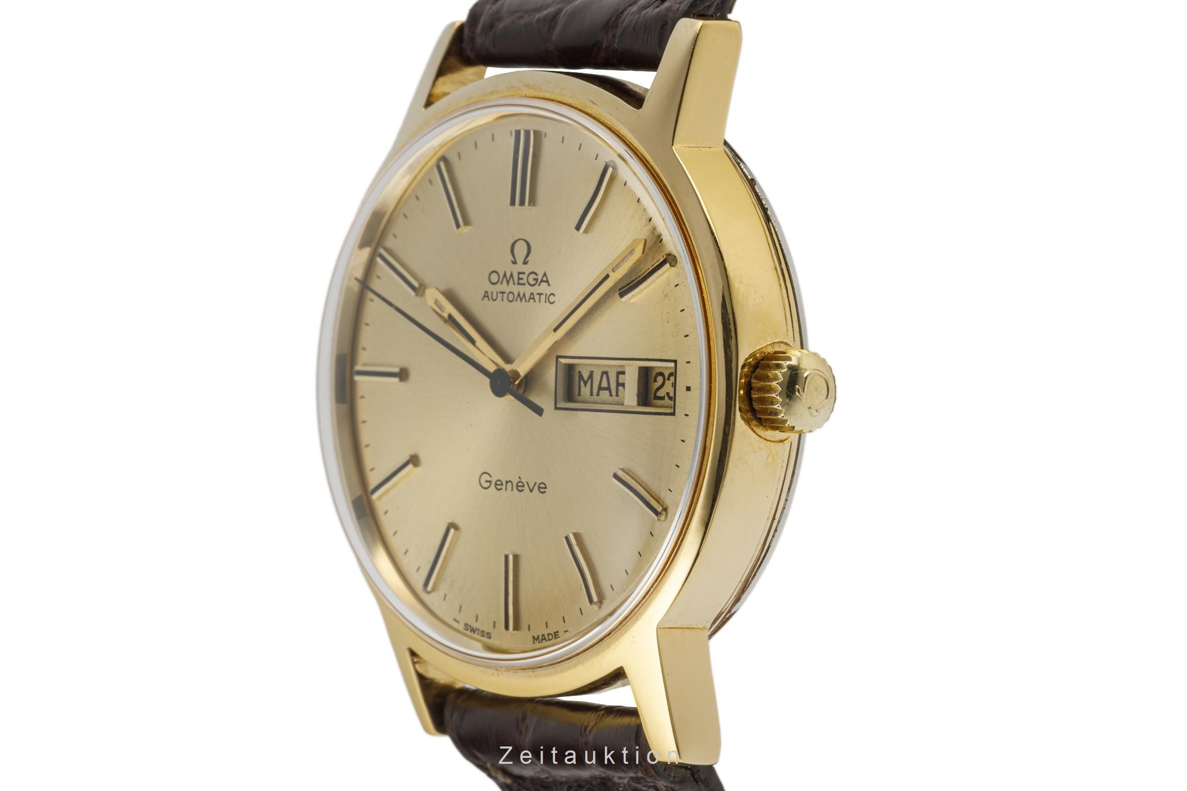 Omega Geneve doré automatique montre pour hommes 166.0117  [2207178]