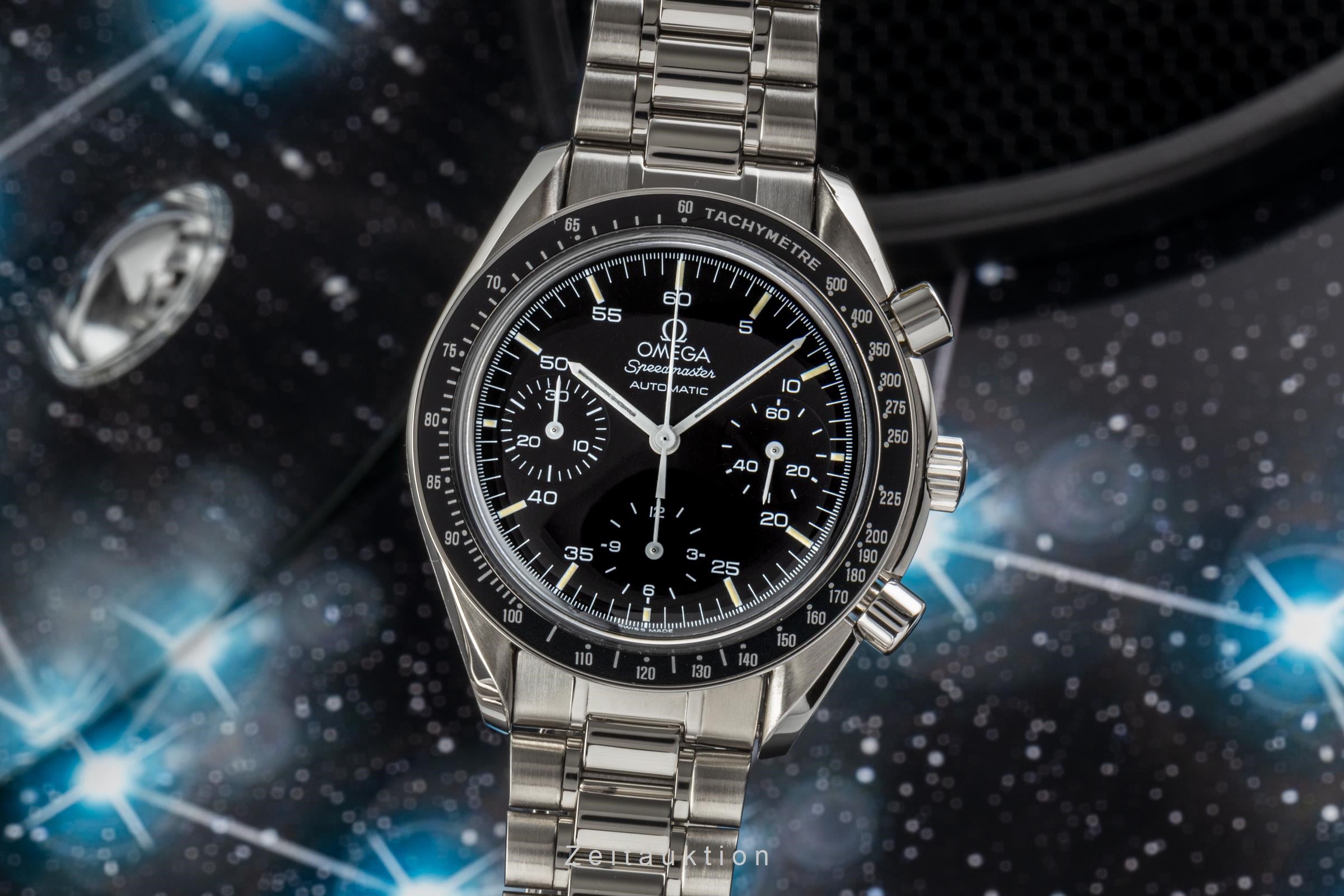 Omega Speedmaster chronograph steel automatic Kal. 1140 Ref