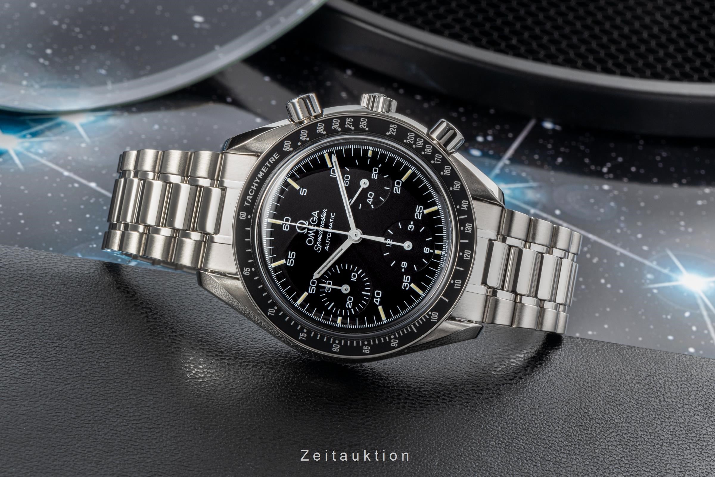 Omega Speedmaster chronograph steel automatic Kal. 1140 Ref