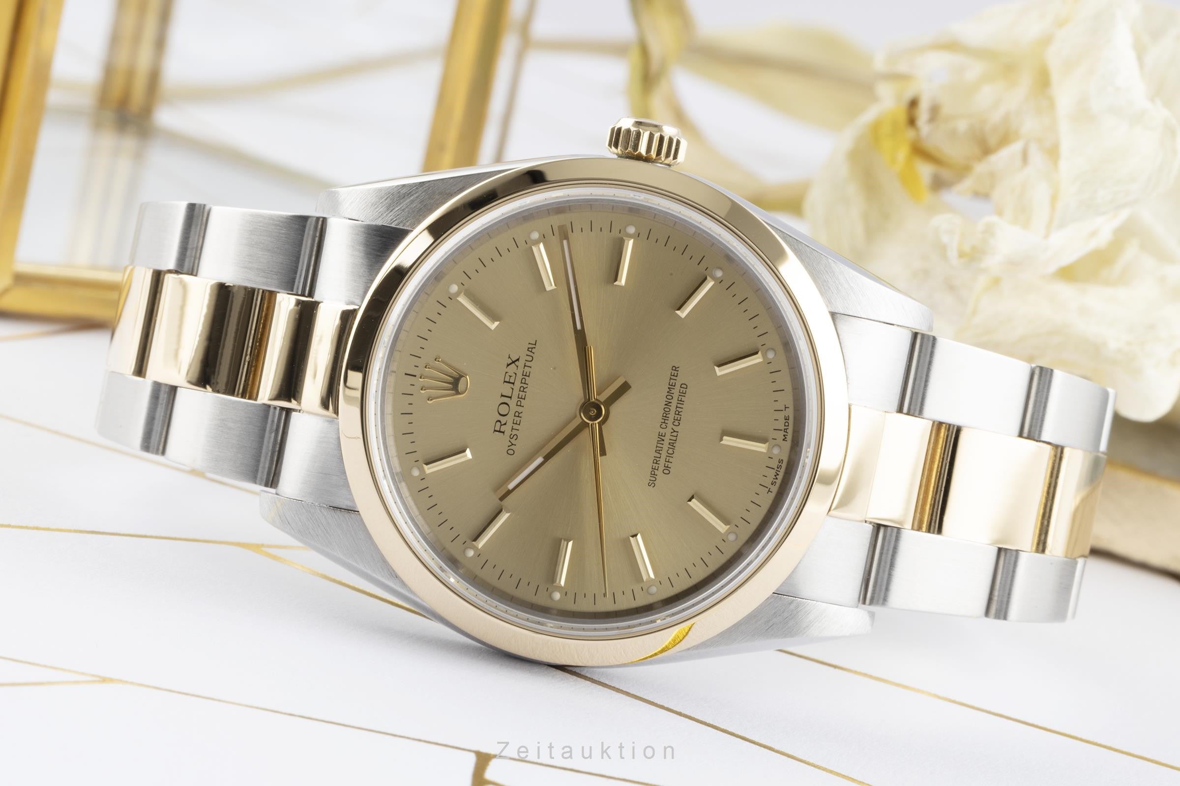 Rolex Oyster Perpetual Stahl / Gold Automatik Herrenuhr Ref.: 14203 B&P 1992 [2207266]