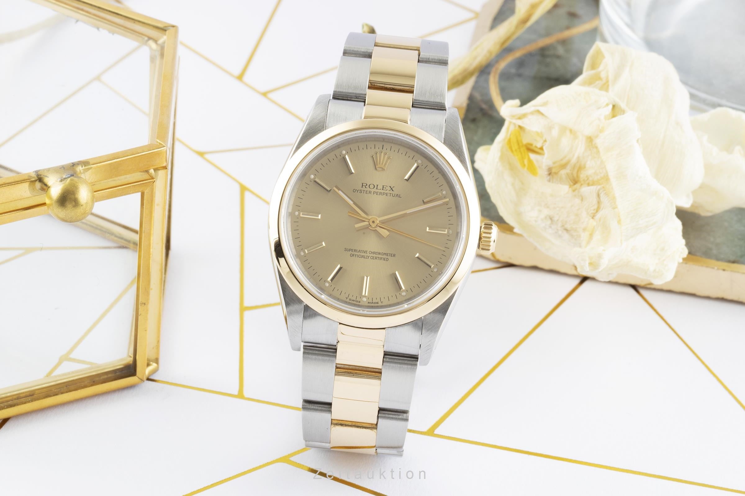 Rolex Oyster Perpetual Stahl / Gold Automatik Herrenuhr Ref.: 14203 B&P 1992 [2207266]