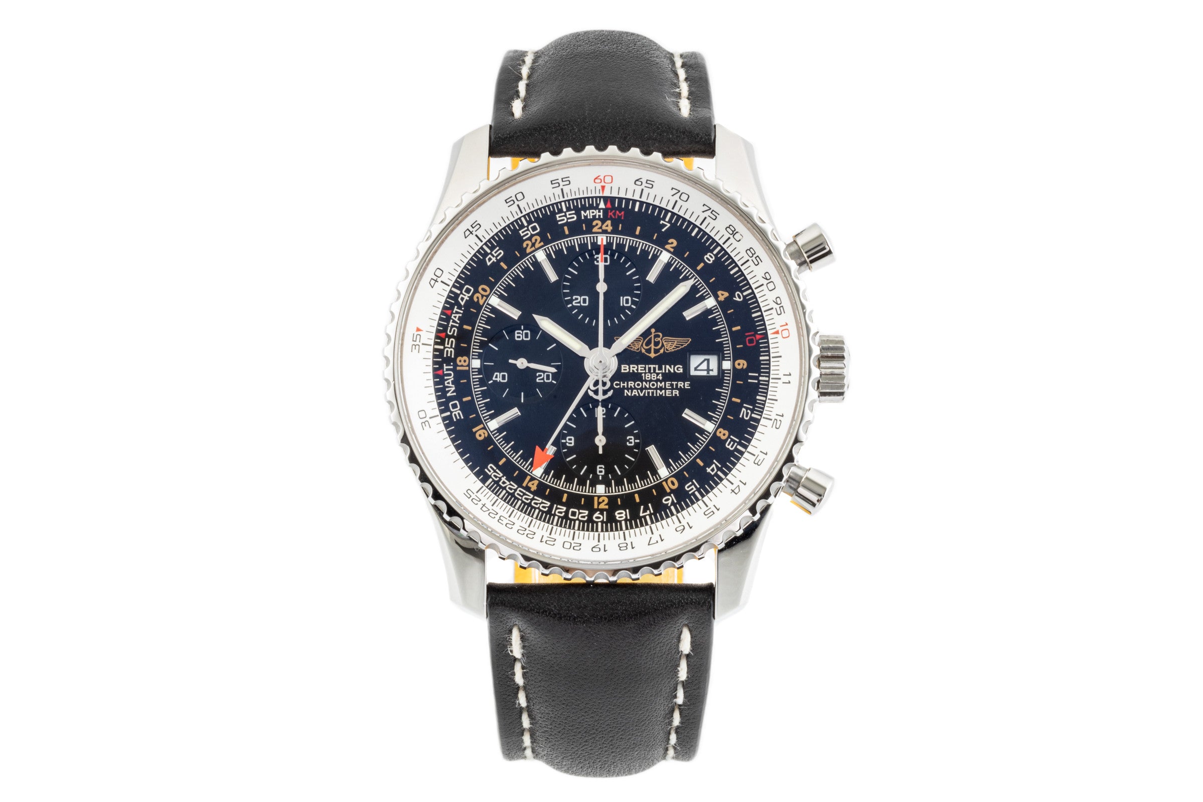 Breitling Navitimer World Chronograph Automatik Herrenuhr A24322 VP: 8900,- € [2207271]
