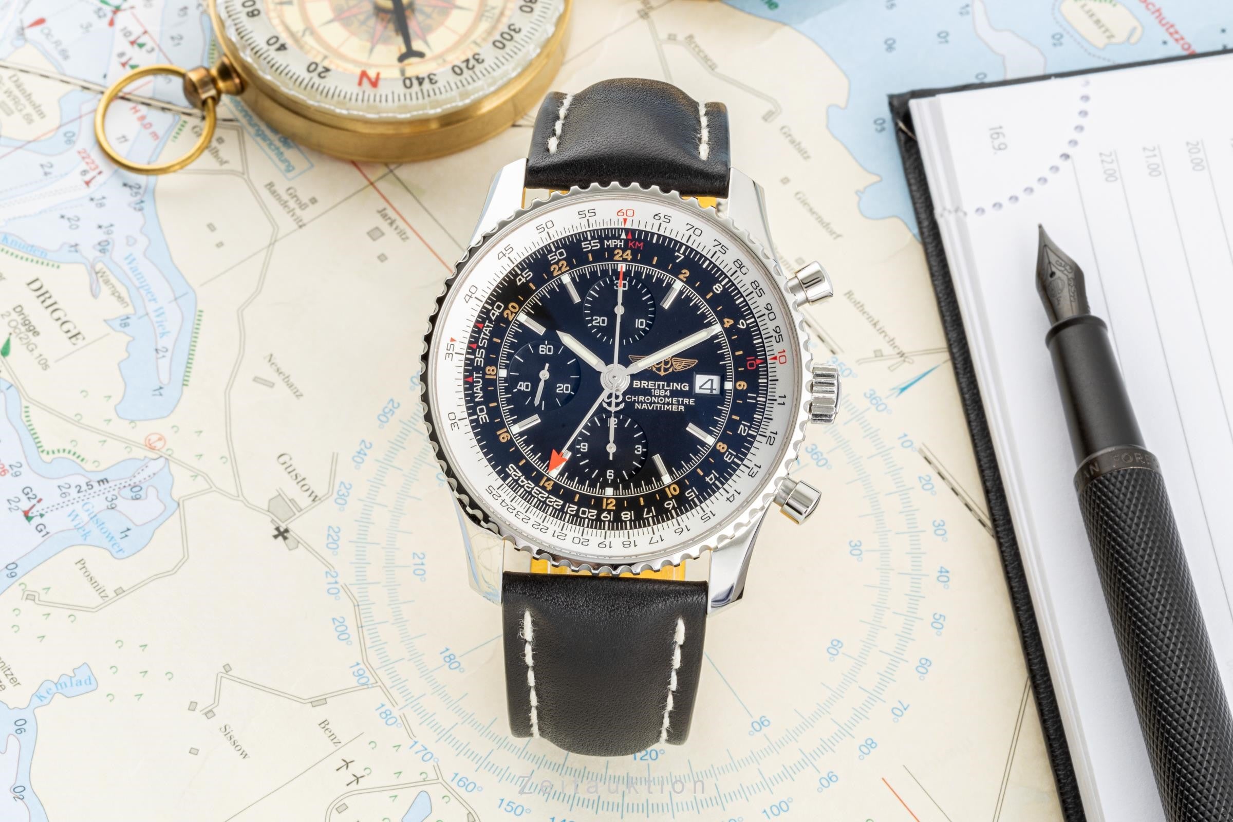 Breitling Navitimer World Chronograph Automatik Herrenuhr A24322 VP: 8900,- € [2207271]