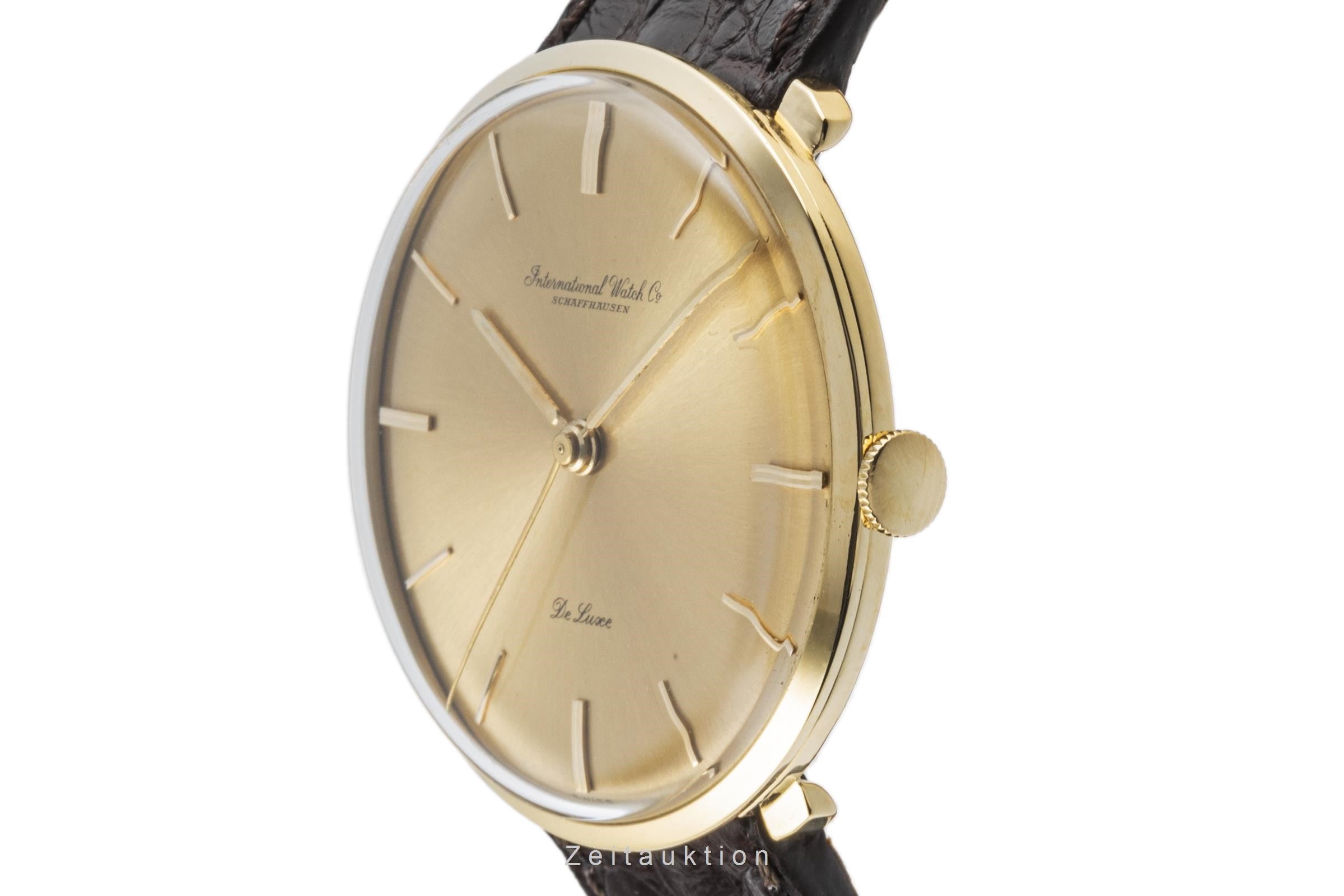 IWC De Luxe 18 ct gold manual winding men's watch  [2207306]