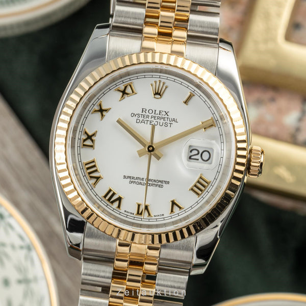 Rolex Datejust acciaio / oro automatismo orologio da uomo 116233  [2207357]