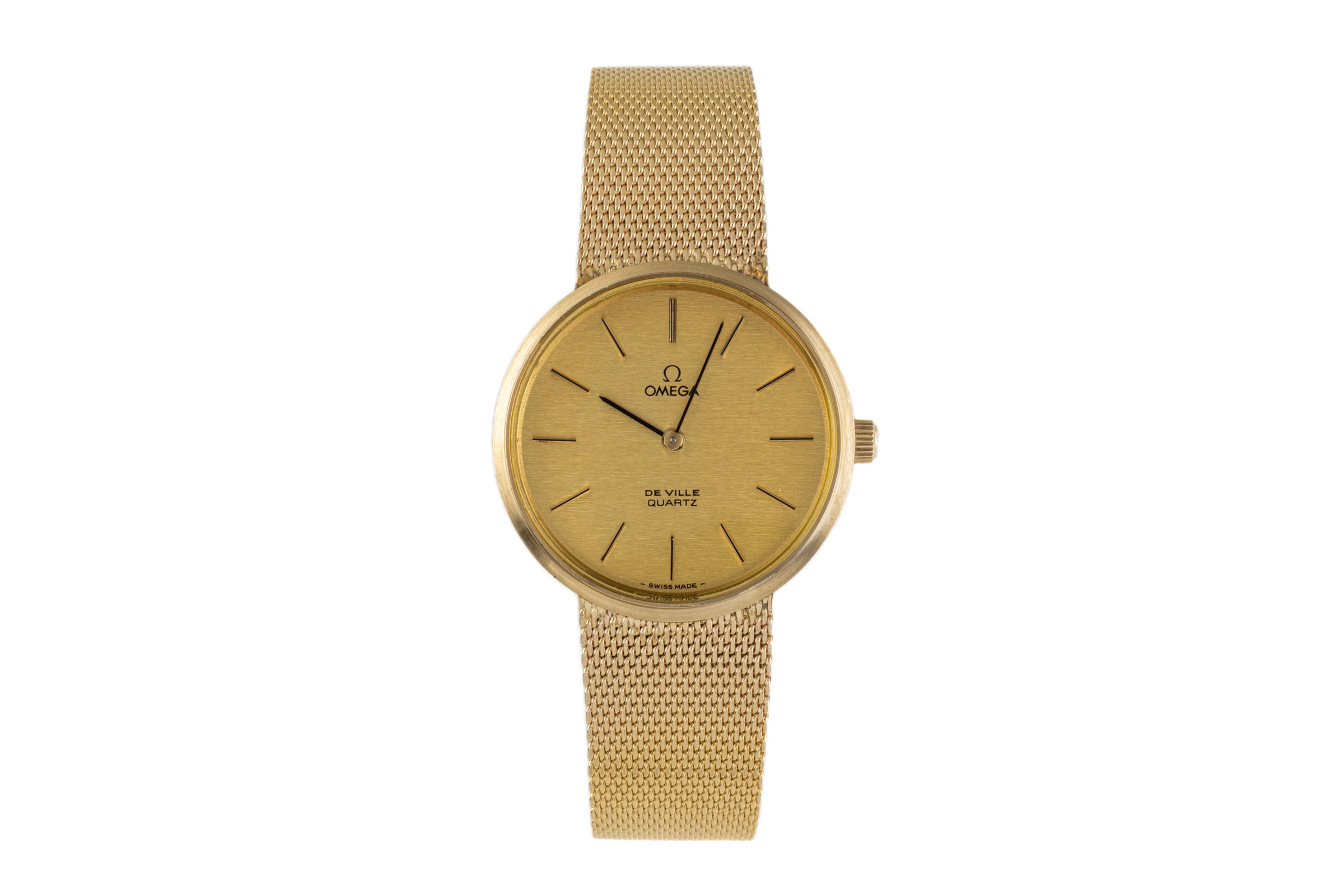 Omega De Ville gold-plated quartz men's watch 3910015.1/1910034.1  [2207358]