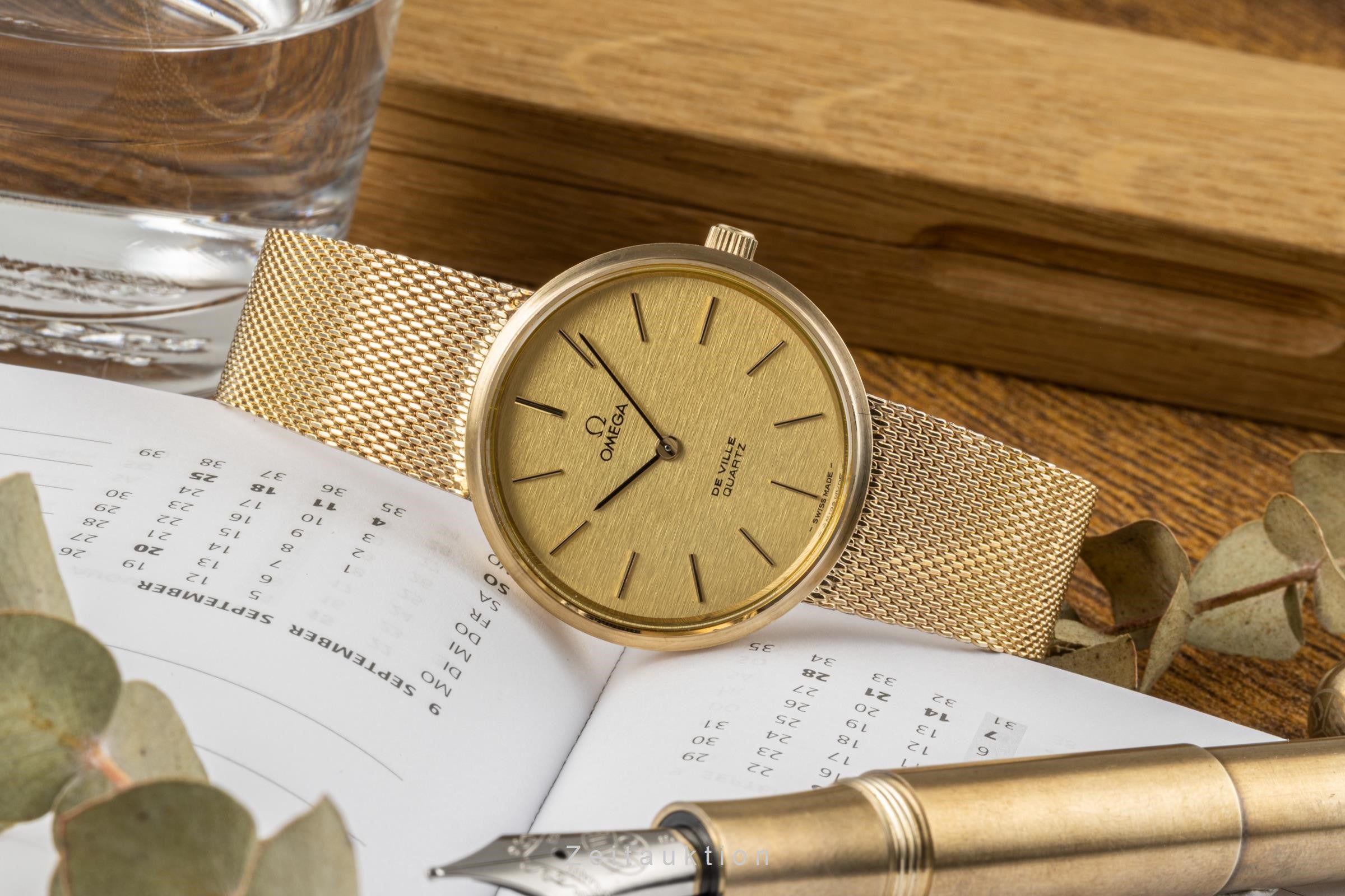 Omega De Ville gold-plated quartz men's watch 3910015.1/1910034.1  [2207358]