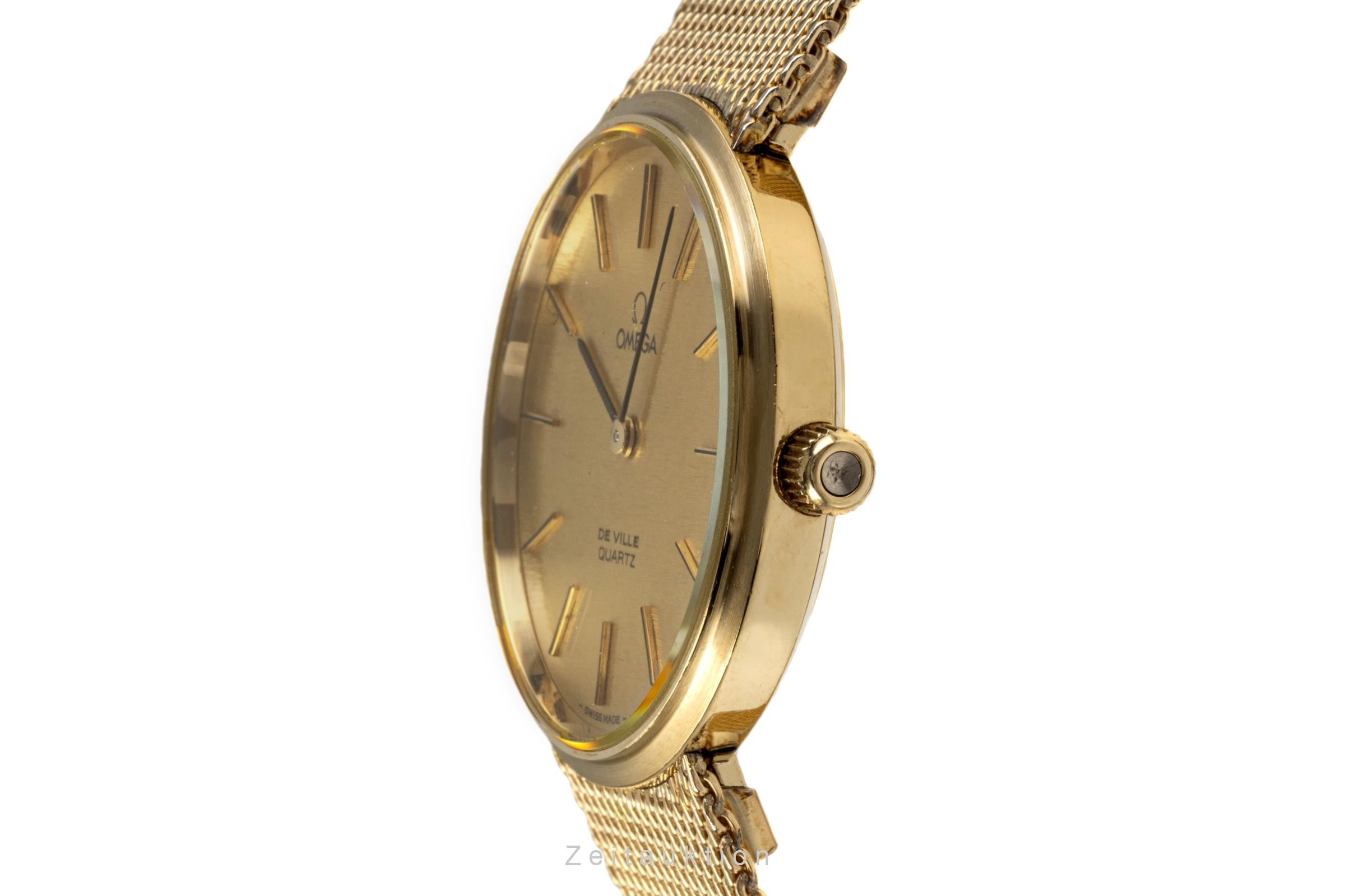 Omega De Ville gold-plated quartz men's watch 3910015.1/1910034.1  [2207358]