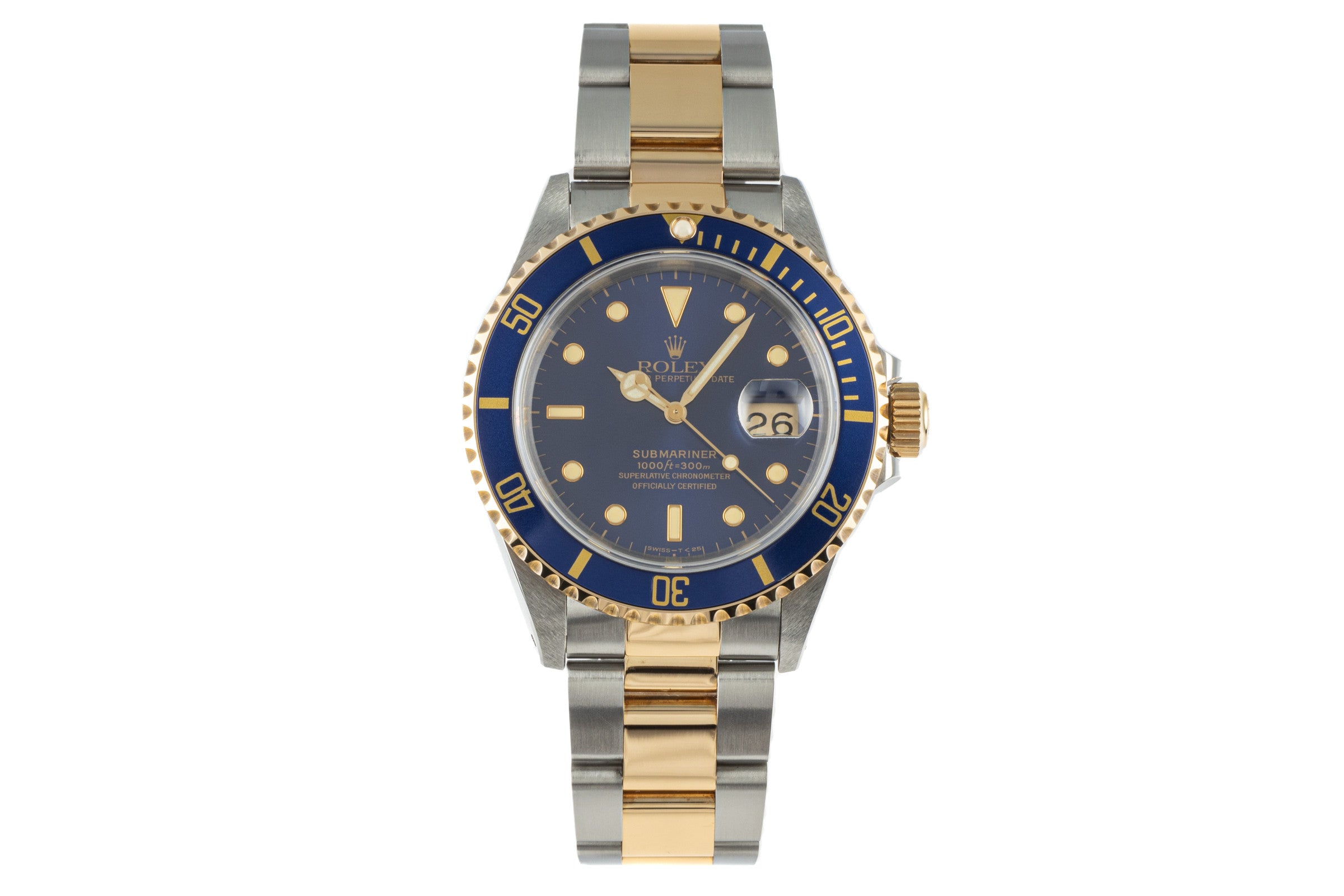 Rolex Submariner Stahl / Gold Herrenuhr Oyster Perpetual 16613 N-Serie B&P 1992 [2207450]