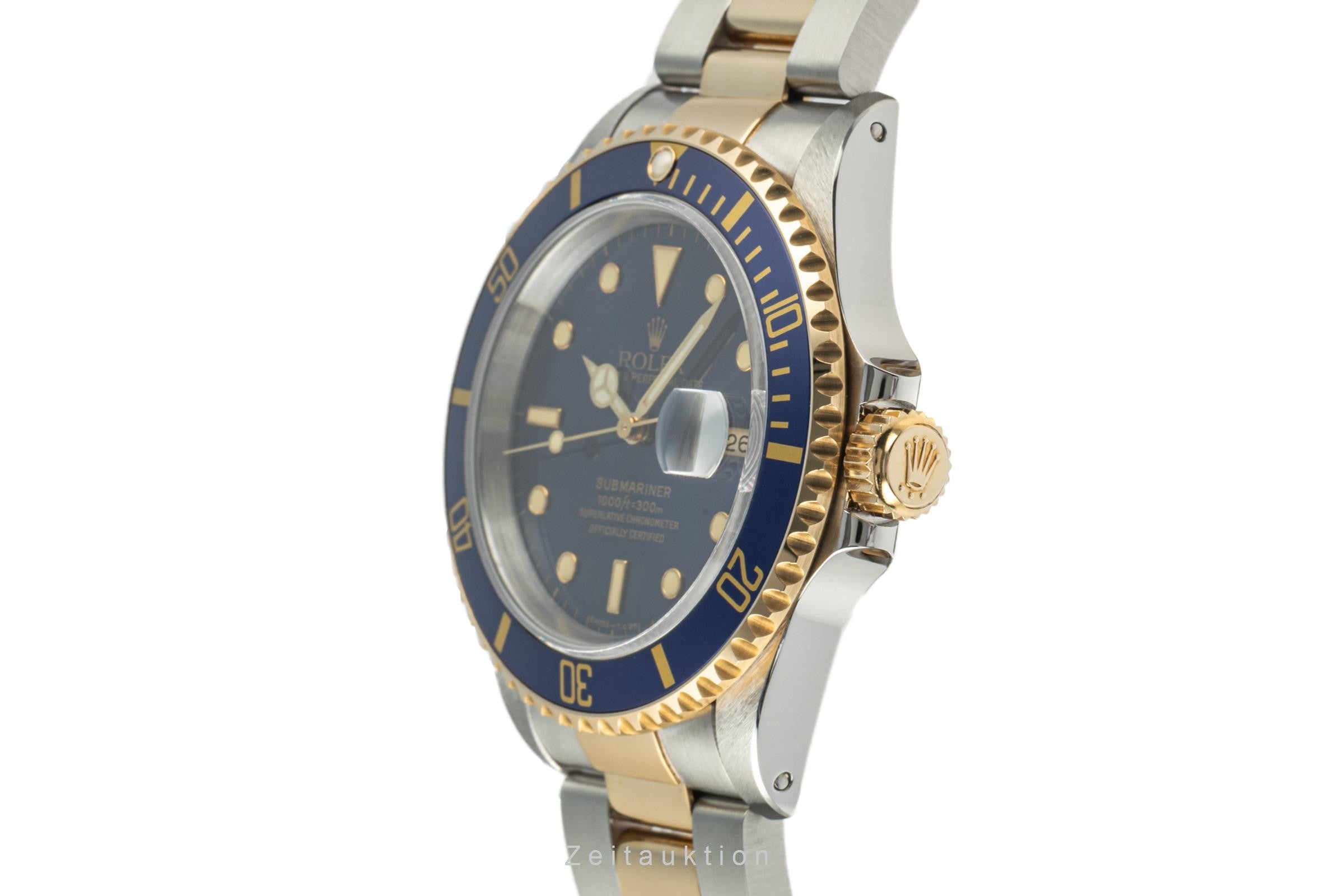Rolex Submariner Stahl / Gold Herrenuhr Oyster Perpetual 16613 N-Serie B&P 1992 [2207450]
