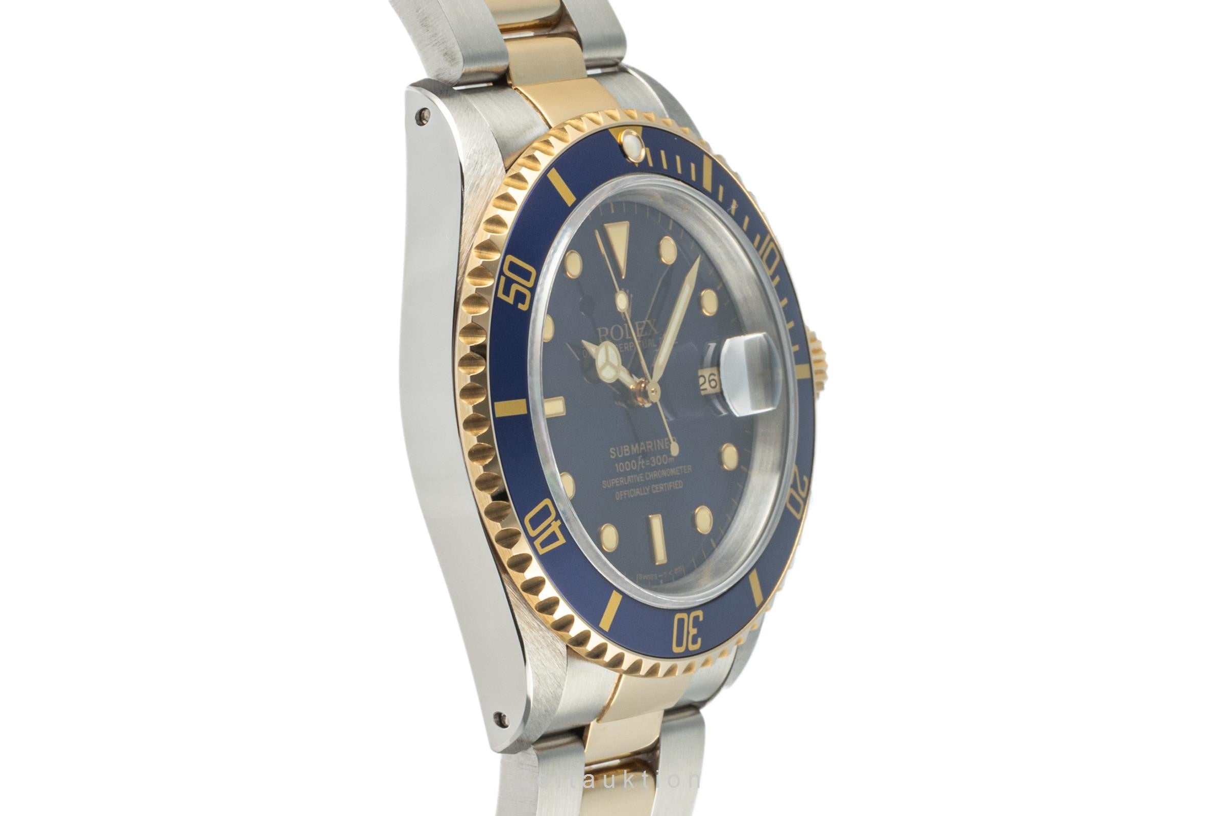 Rolex Submariner Stahl / Gold Herrenuhr Oyster Perpetual 16613 N-Serie B&P 1992 [2207450]