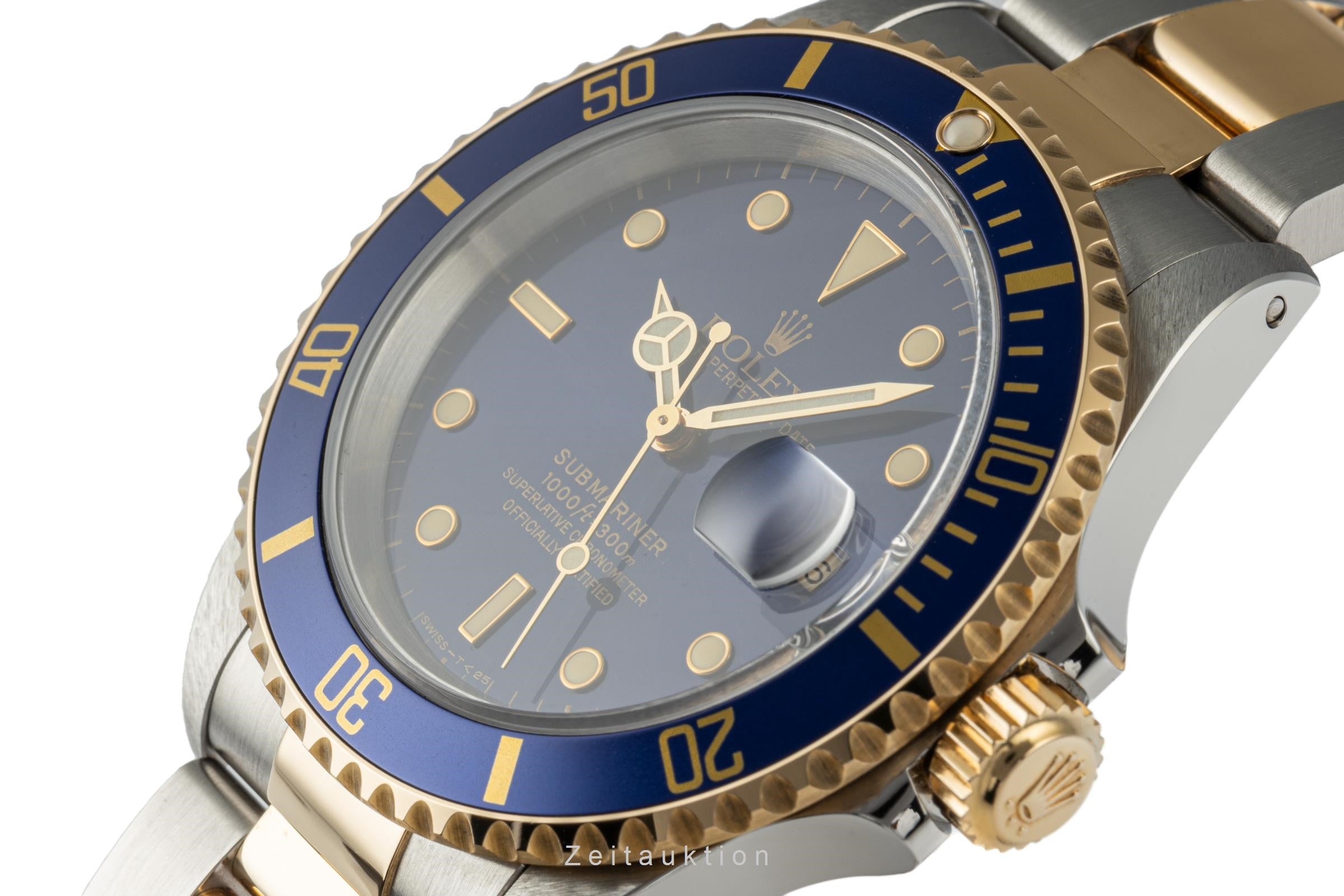 Rolex Submariner Stahl / Gold Herrenuhr Oyster Perpetual 16613 N-Serie B&P 1992 [2207450]