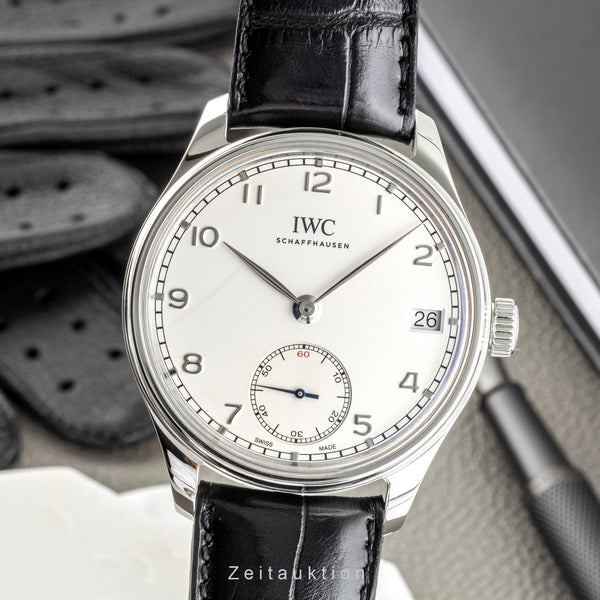 IWC Portugieser 8 Tage Handaufzug Herrenuhr Ref. IW510203 Papiere 2013 [2207518]