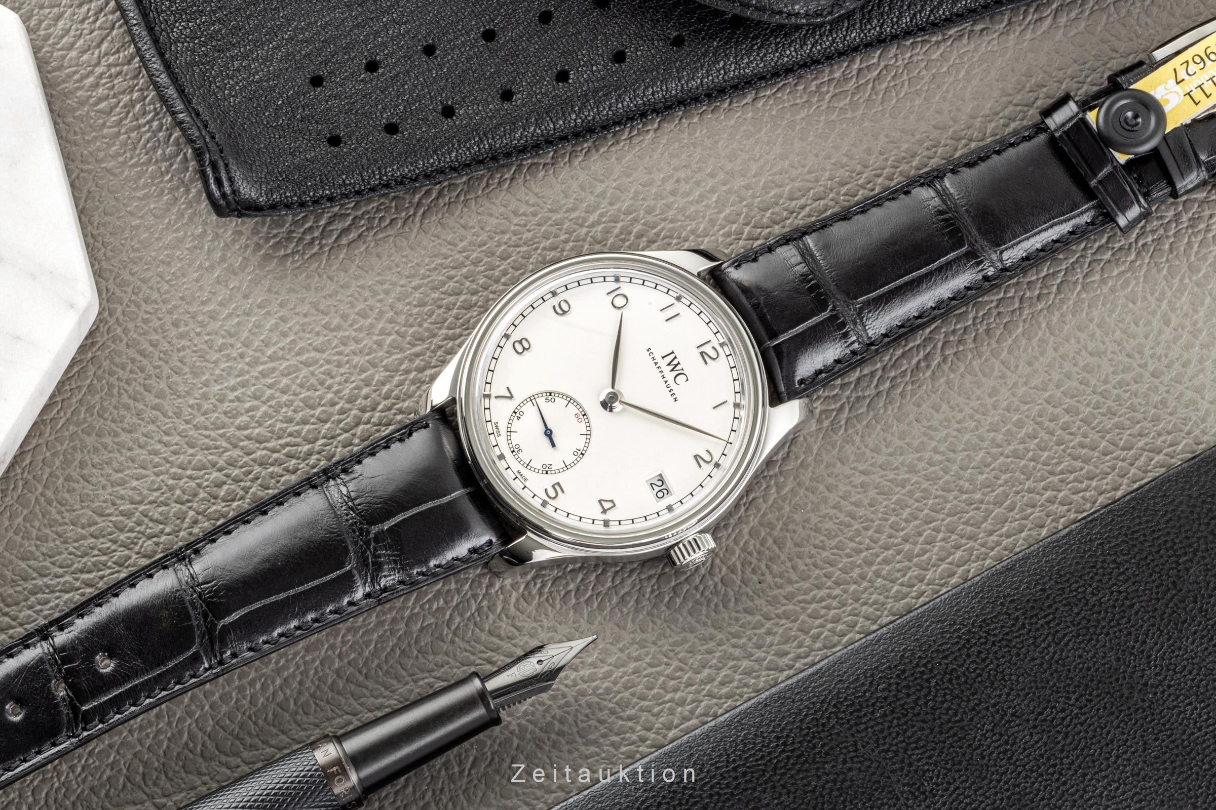 IWC Portugieser 8 Tage Handaufzug Herrenuhr Ref. IW510203 Papiere 2013 [2207518]