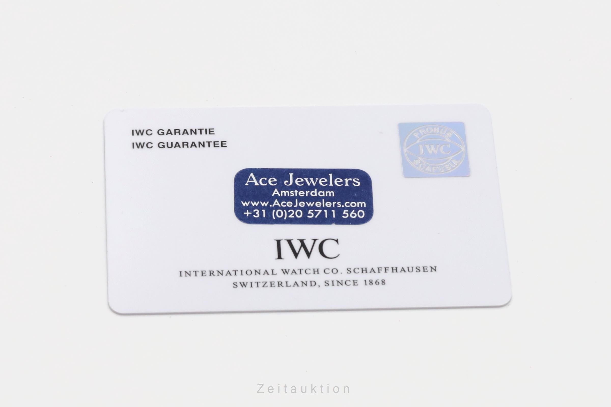 IWC Portugieser 8 Tage Handaufzug Herrenuhr Ref. IW510203 Papiere 2013 [2207518]