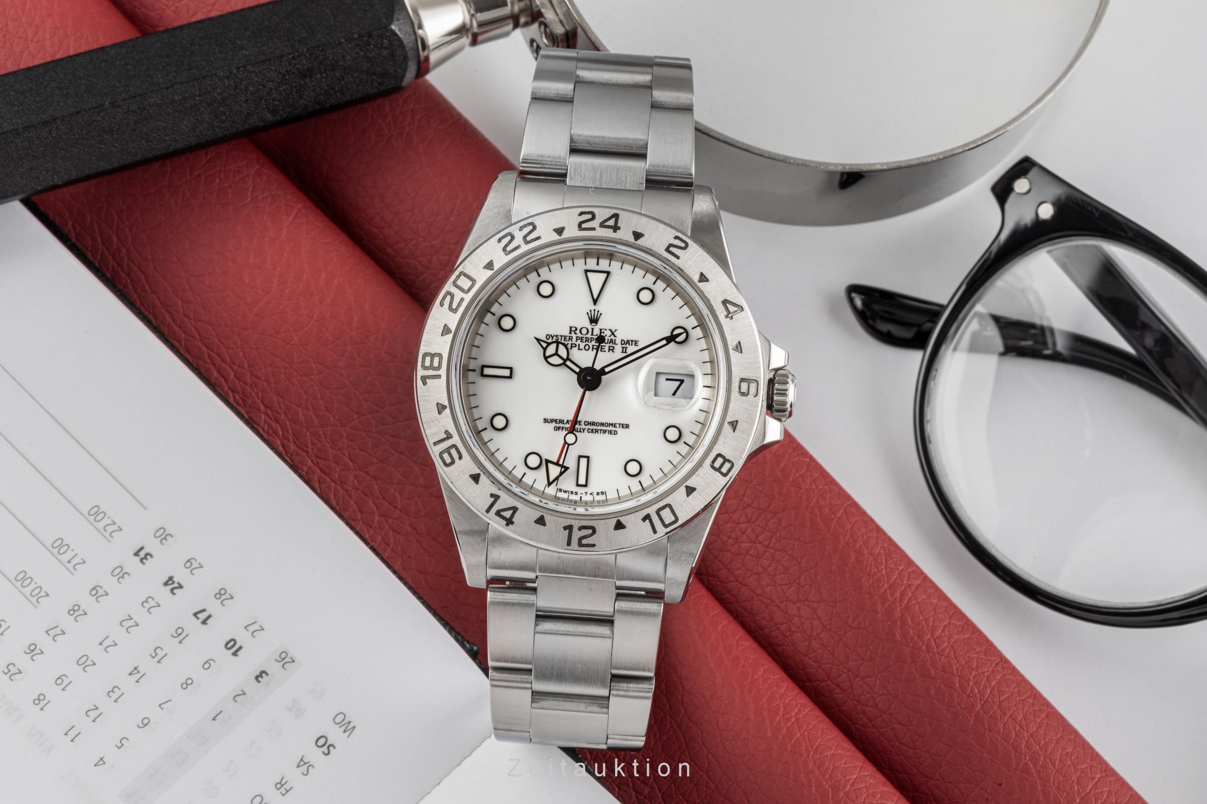 Rolex Explorer II steel automatic men's watch 16570  [2207526]