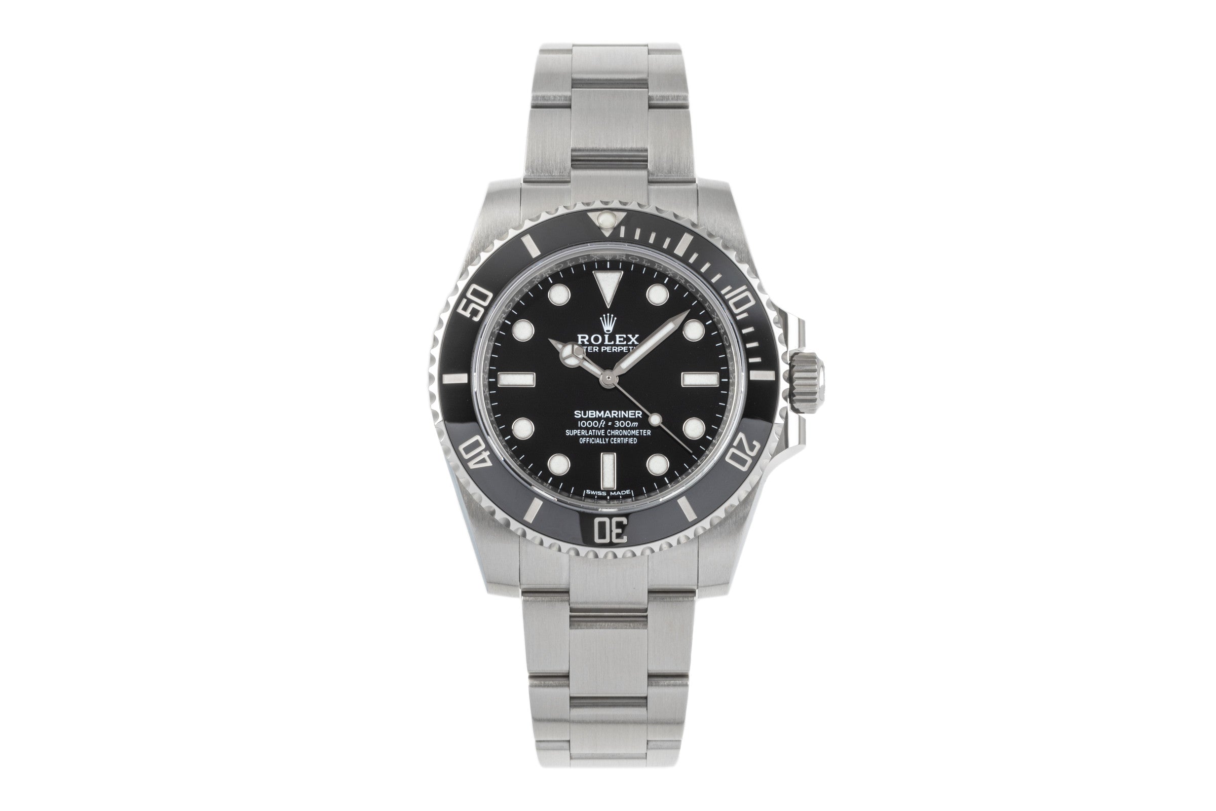 Rolex Submariner acier automatique montre pour hommes 114060  [2207563]