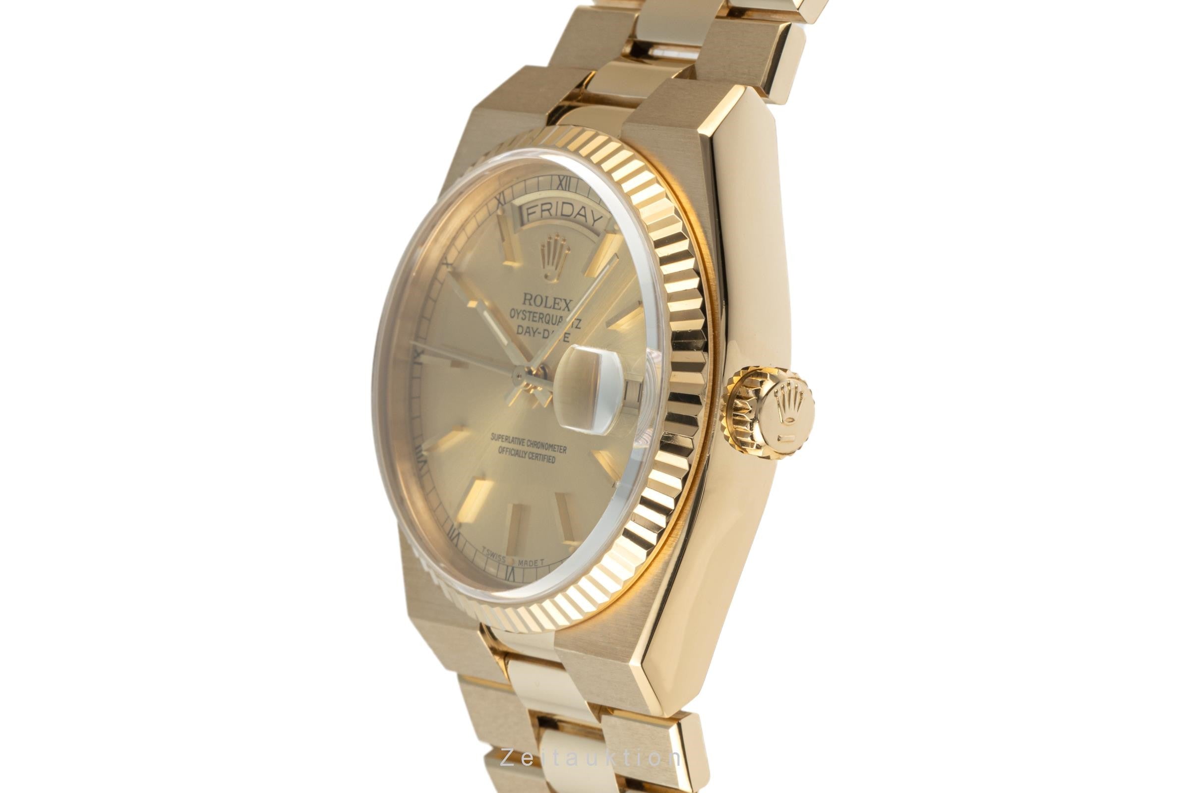Rolex Day-Date Oysterquartz 18k (0,750) Gold Herrenuhr Ref. 19018 VP: 34400,- € [2207623]
