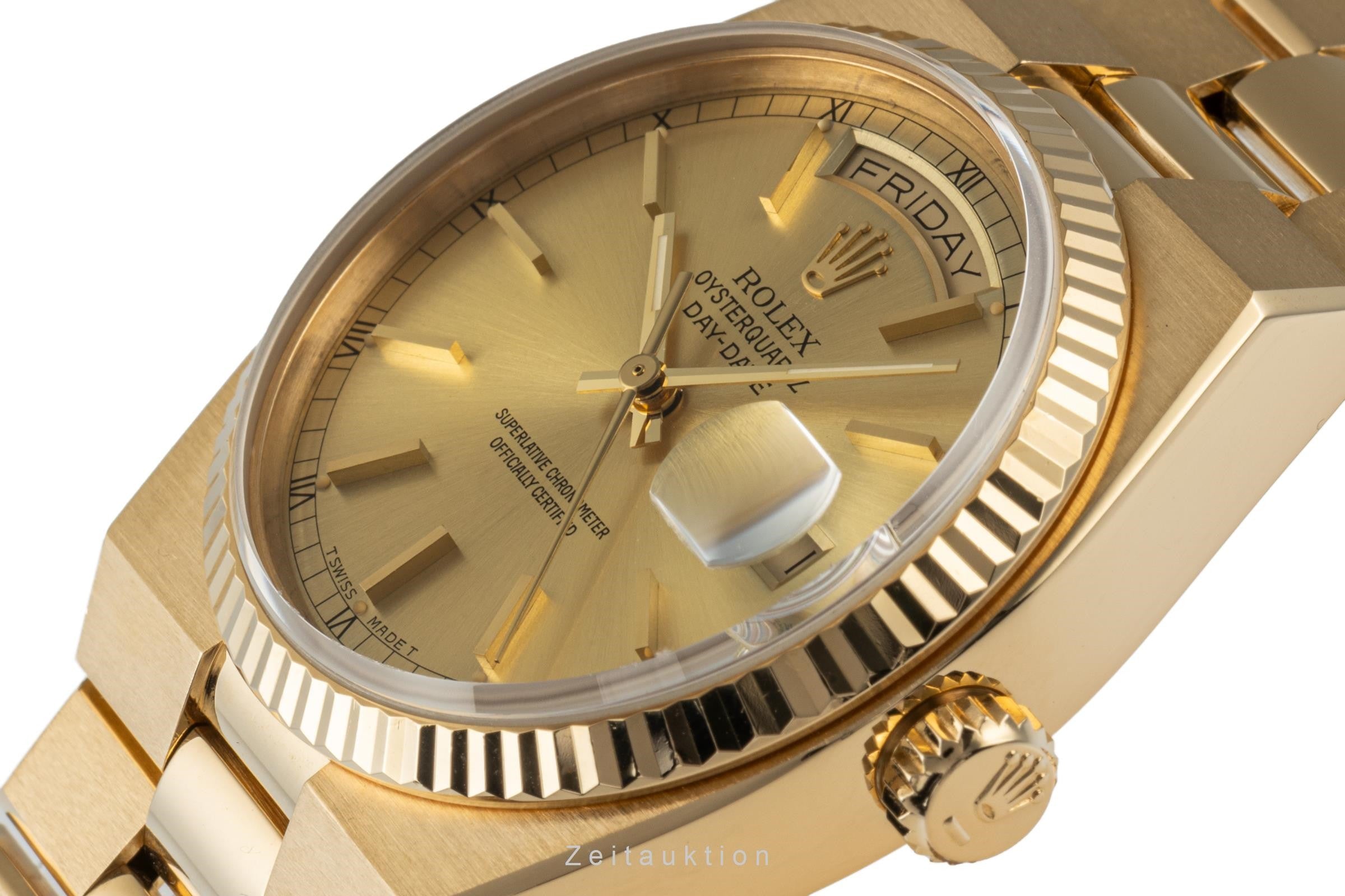 Rolex Day-Date Oysterquartz 18k (0,750) Gold Herrenuhr Ref. 19018 VP: 34400,- € [2207623]