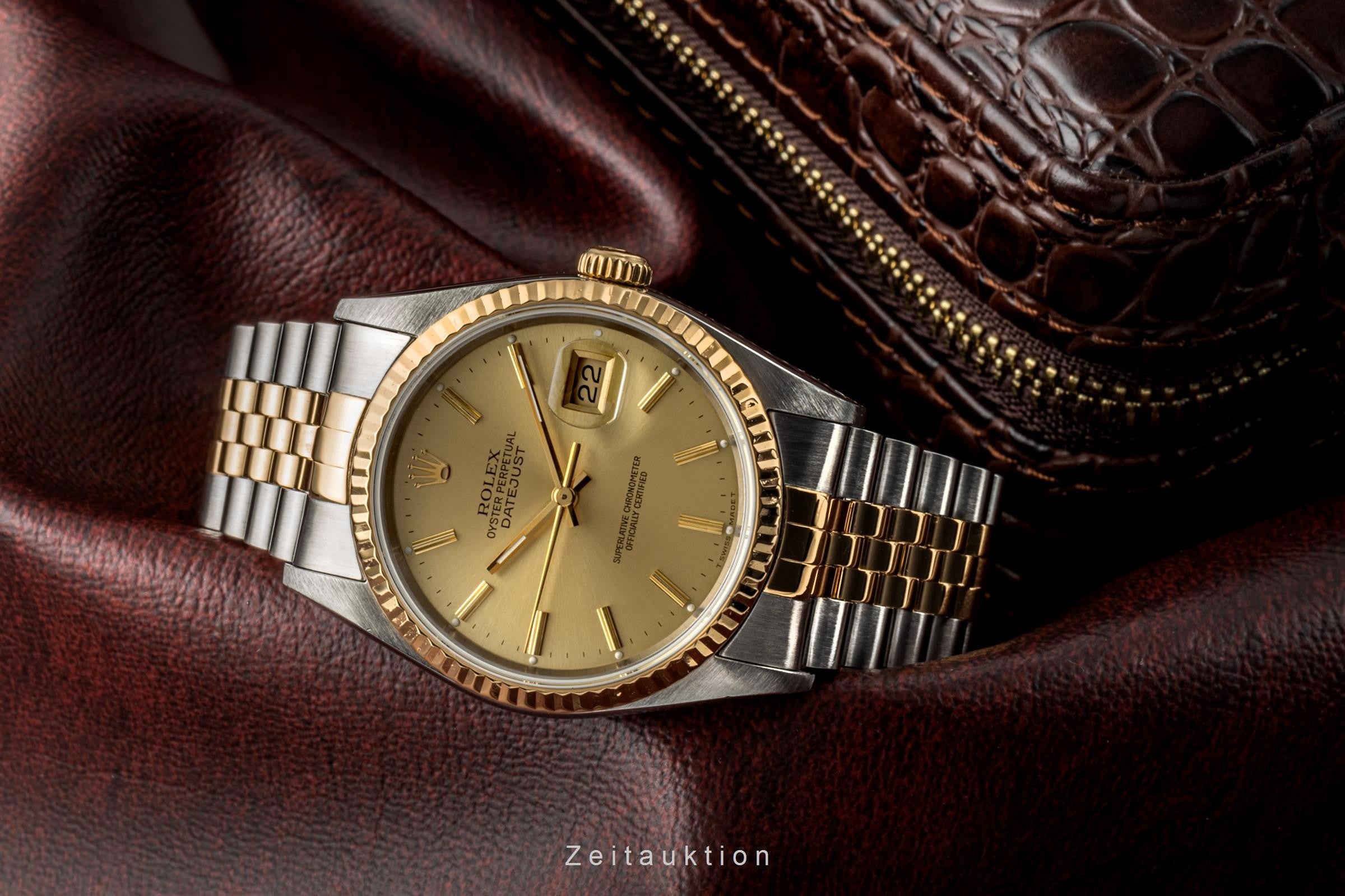 Rolex Datejust 36 Oyster Stahl / Gold Automatik Herrenuhr Ref. 16233 VP: 12450 € [2207730]
