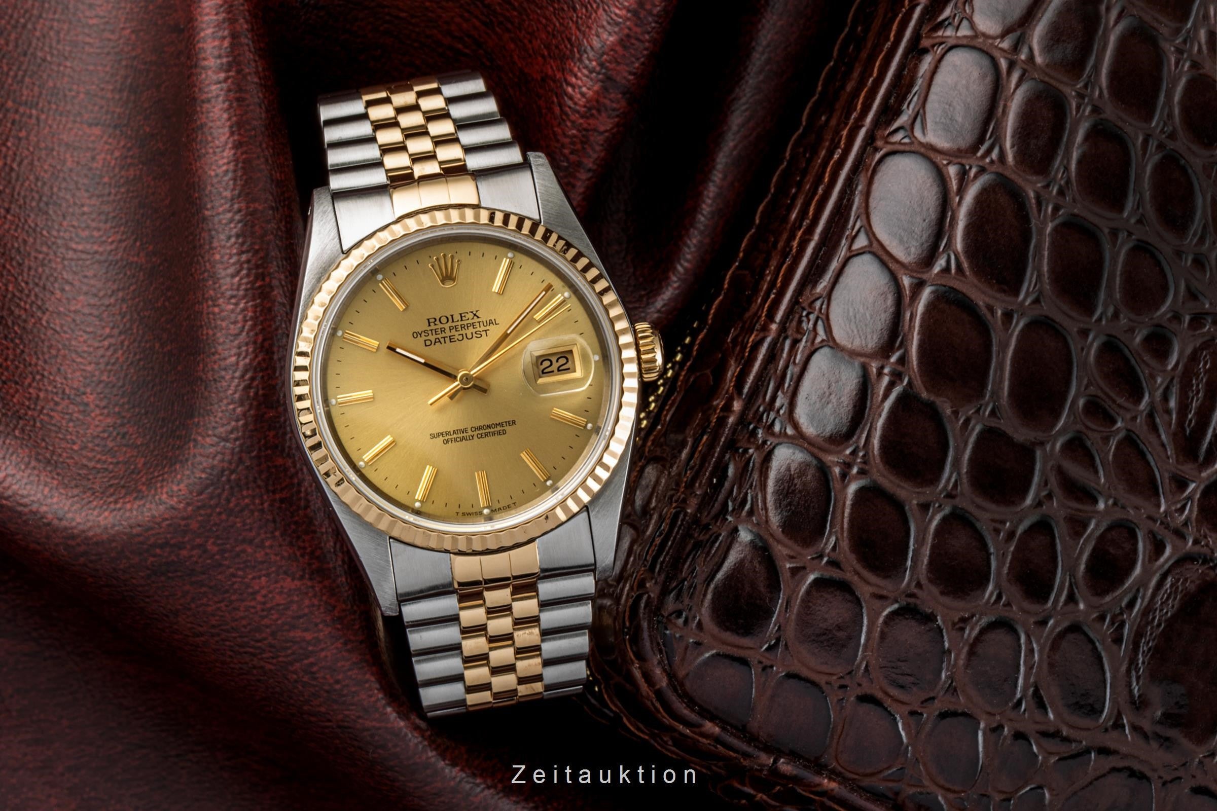 Rolex Datejust 36 Oyster Stahl / Gold Automatik Herrenuhr Ref. 16233 VP: 12450 € [2207730]