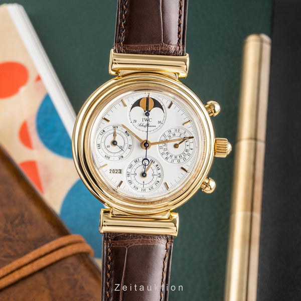 IWC Da Vinci chronograph 18 ct gold automatic men's watch 3750 VP: 41500EUR  [2300006]