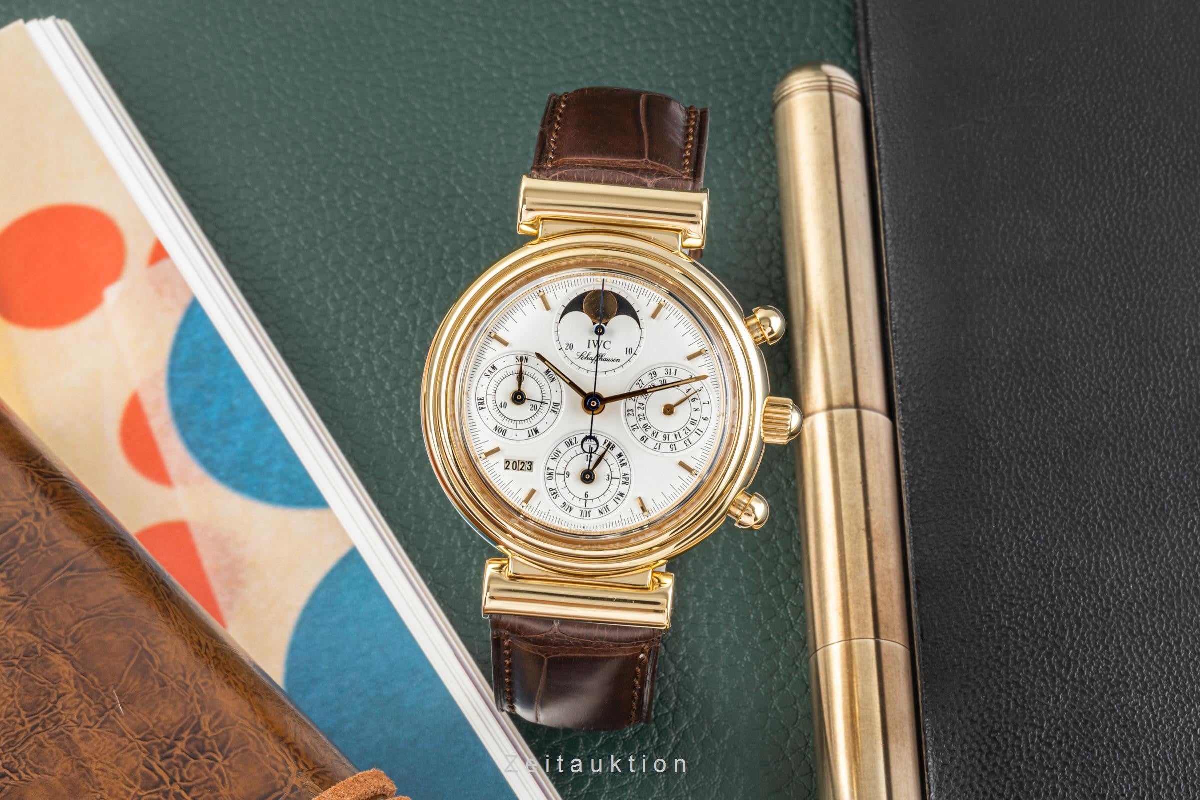 IWC Da Vinci chronograph 18 ct gold automatic men's watch 3750 VP: 41500EUR  [2300006]