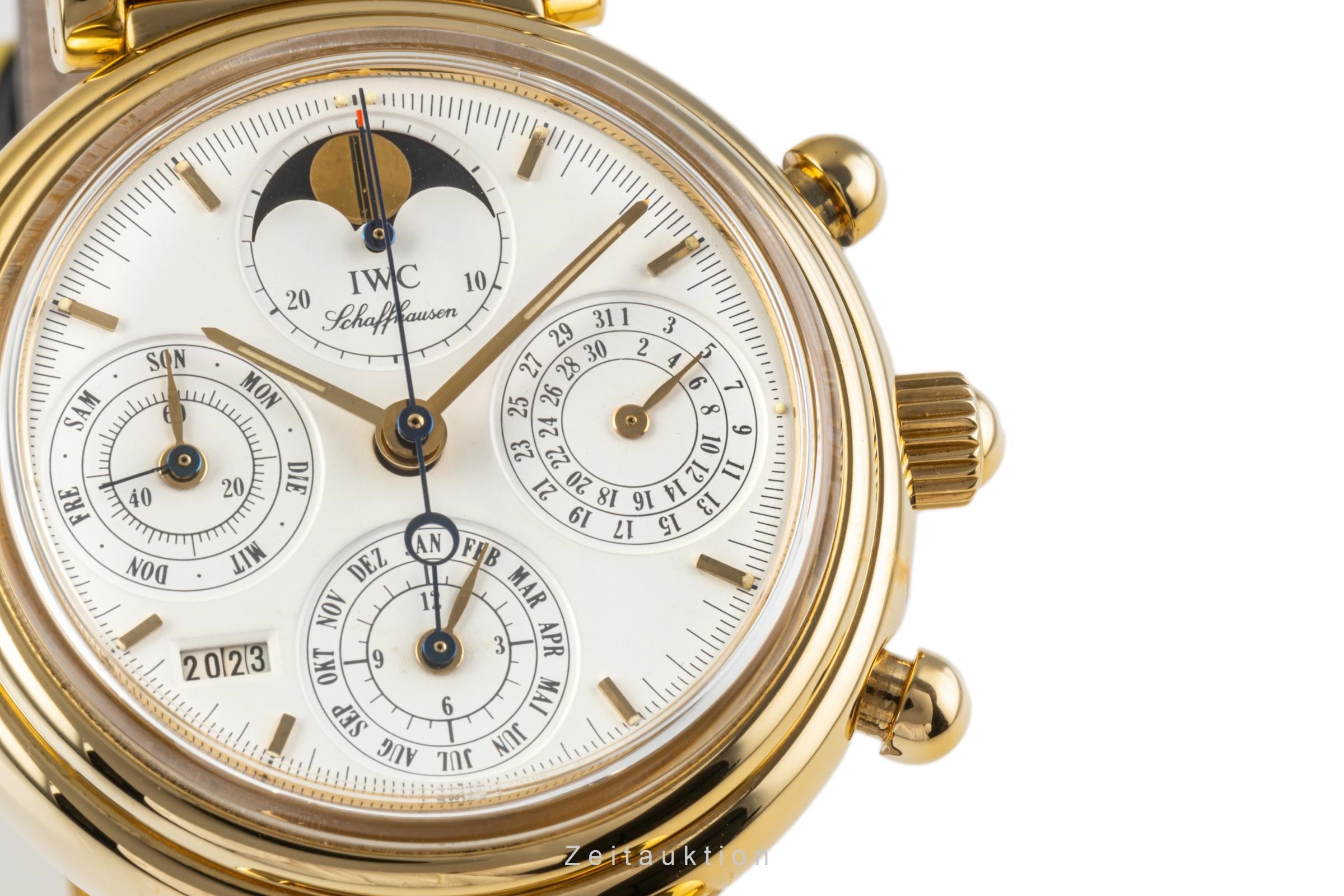 IWC Da Vinci chronograph 18 ct gold automatic men's watch 3750 VP: 41500EUR  [2300006]