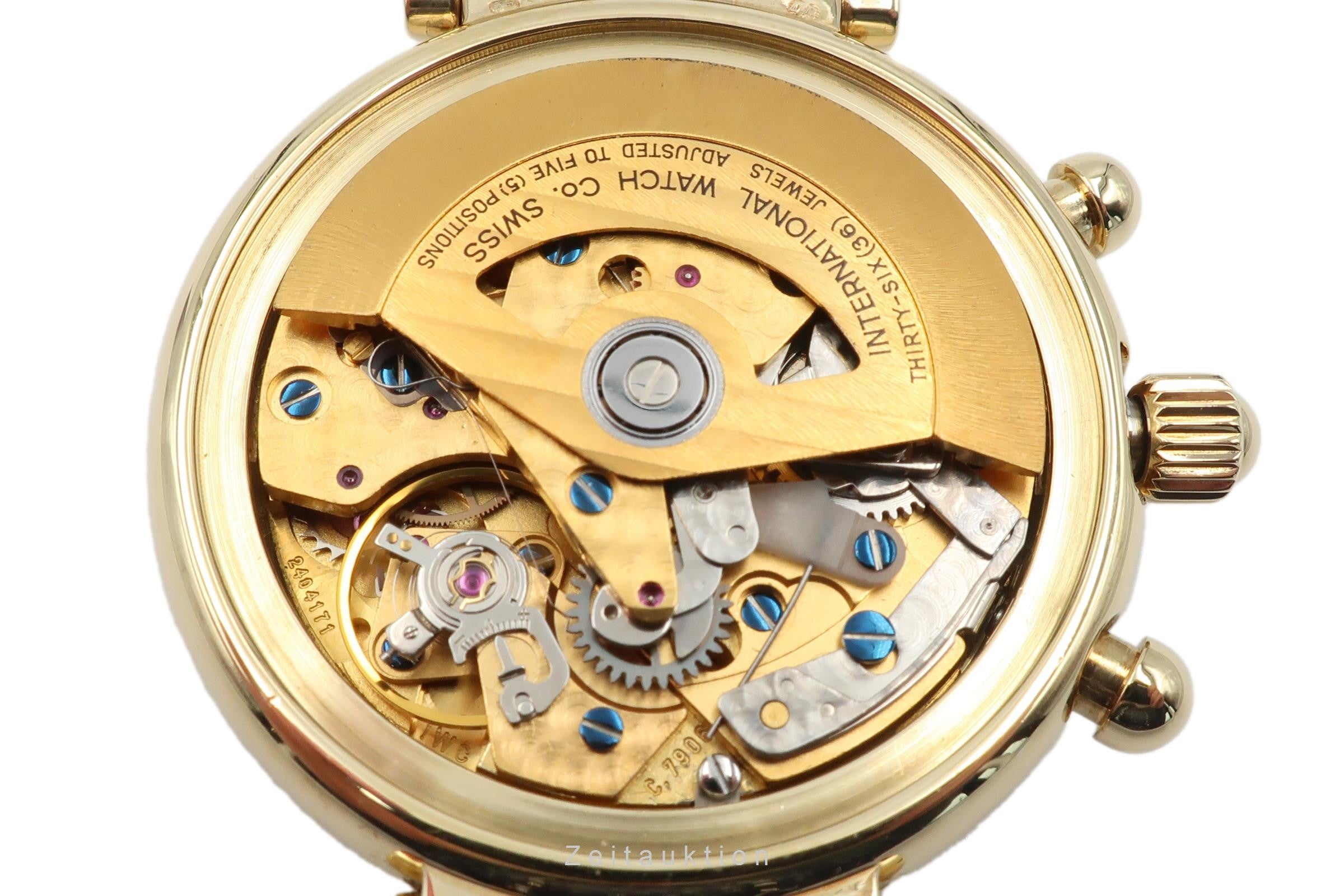 IWC Da Vinci chronograph 18 ct gold automatic men's watch 3750 VP: 41500EUR  [2300006]