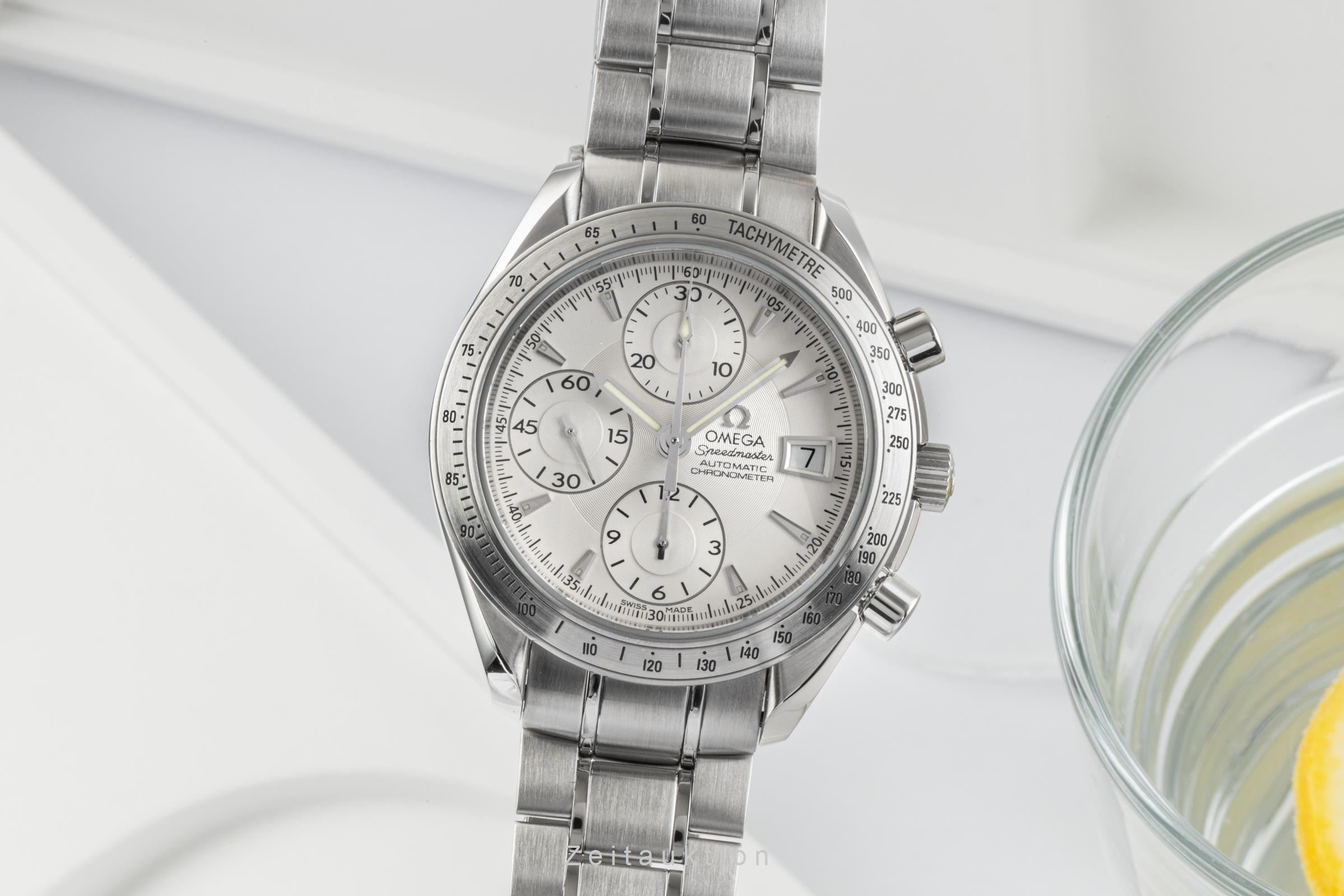 Omega Speedmaster chronograph steel automatic men's watch 178.0055, 3211.30.00 LP: 5900EUR  [2300040]
