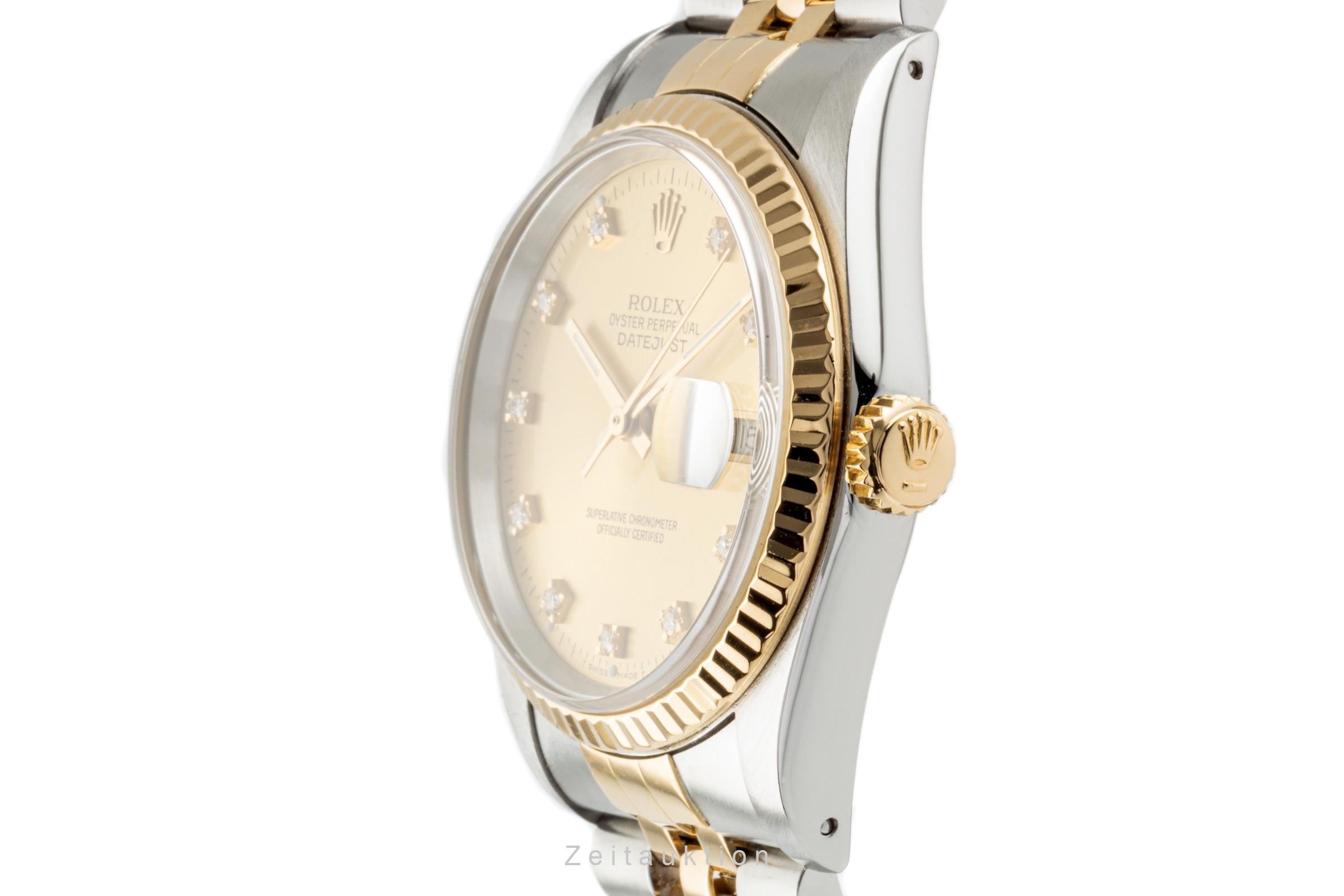 Rolex Datejust acciaio / oro automatismo orologio da uomo 16233 LP: 14400EUR  [2300063]