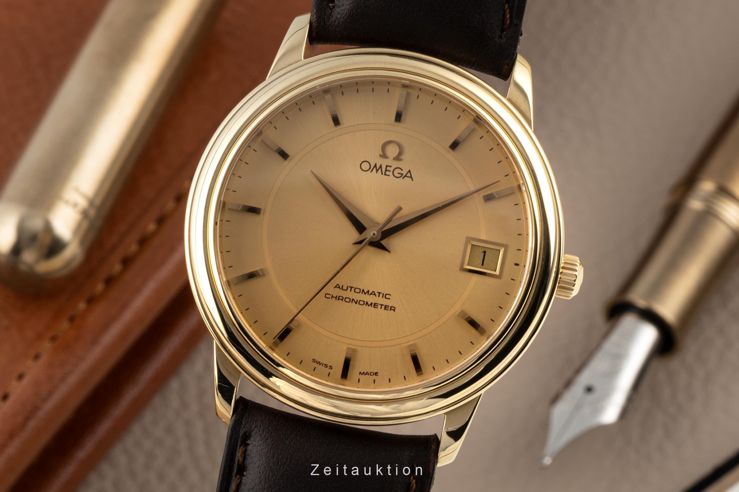 Omega De Ville 18 ct gold automatic men's watch 166.1050,168.1050, 366.1050, 4600.11.02  LP: 13400EUR  [2300073]