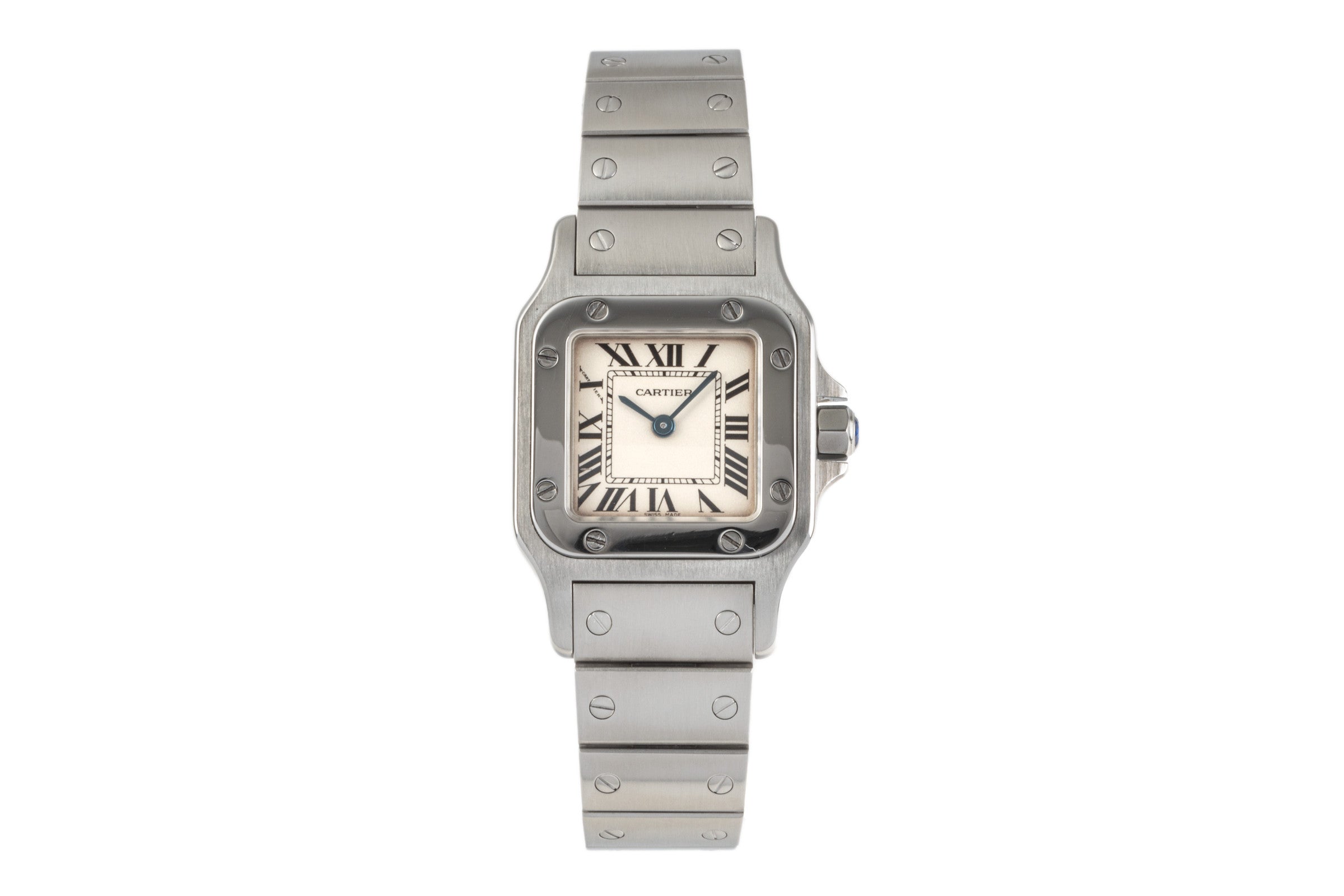 Cartier Santos acciaio quarzo orologio da donna 1565 LP: 3700EUR  [2300082]