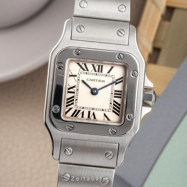 Cartier Santos acciaio quarzo orologio da donna 1565 LP: 3700EUR  [2300082]