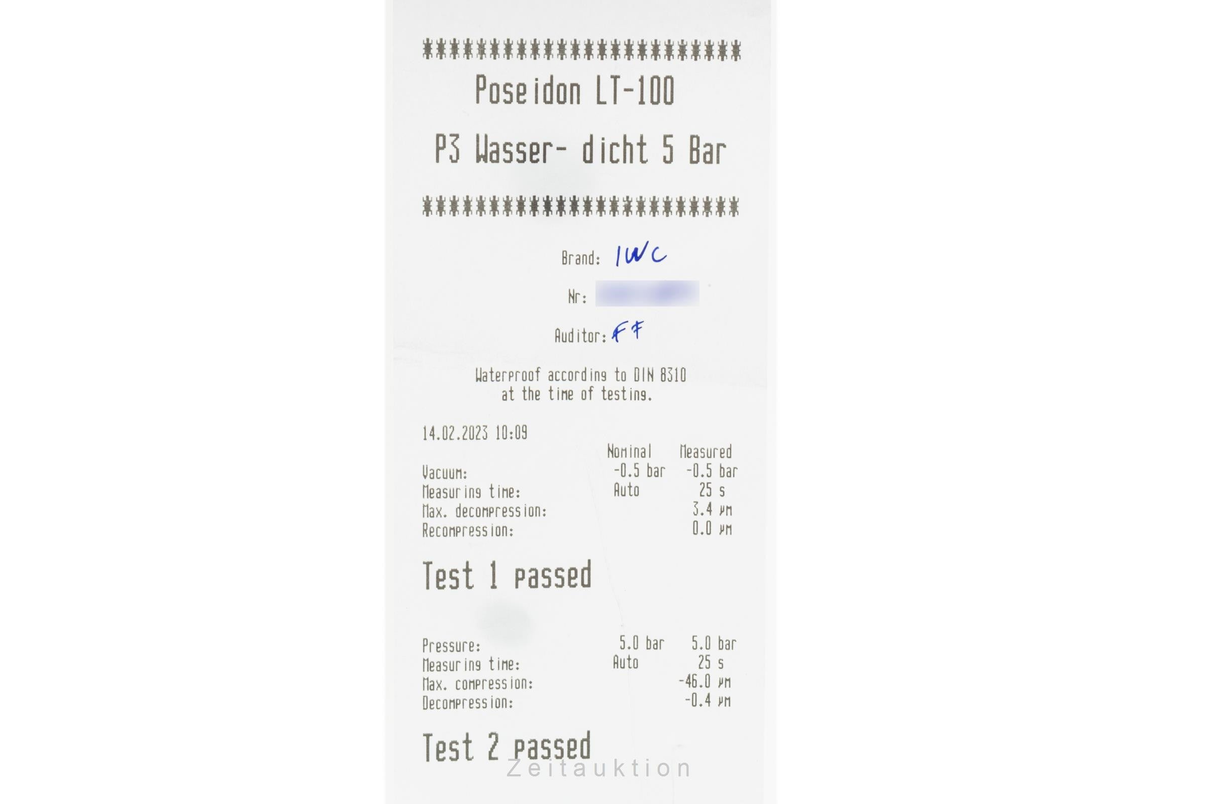 IWC Fliegeruhr Mark XV Stahl Automatik Herrenuhr Ref. IW325311 VP: 4950,- € [2300128]