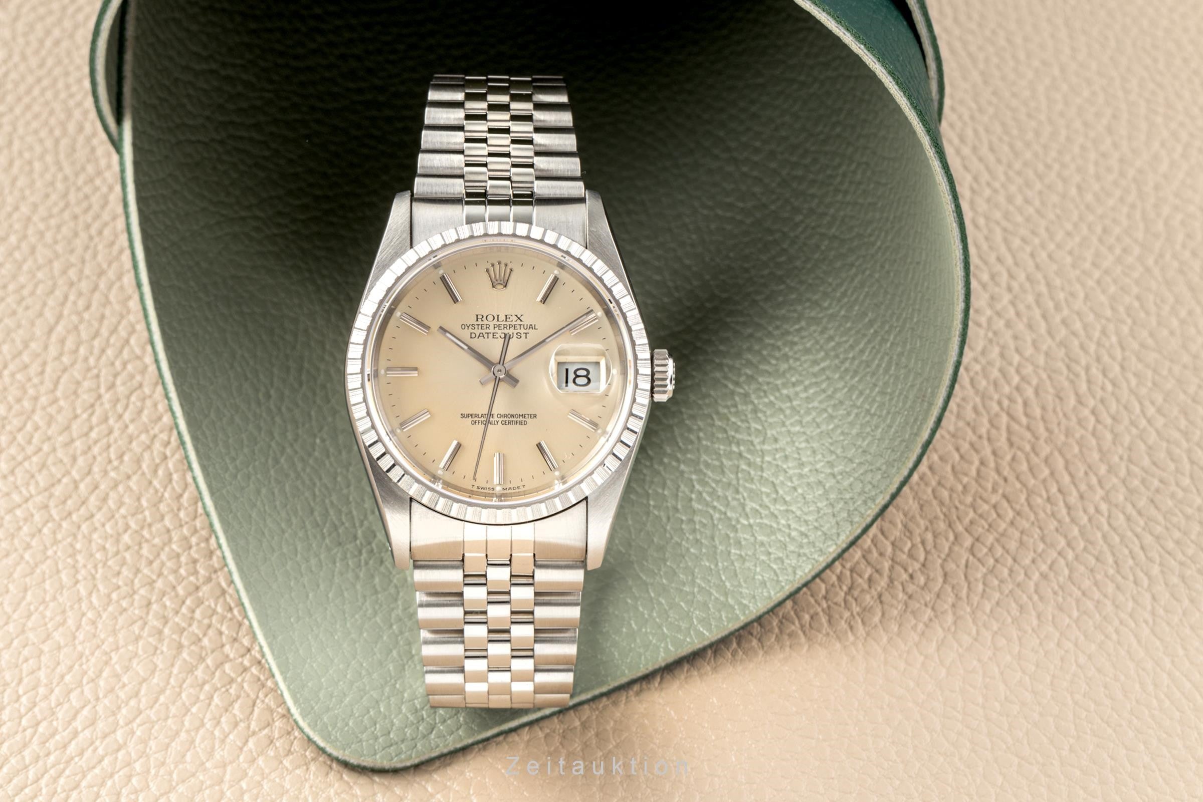 Rolex Datejust 36 Edelstahl Automatik Herrenuhr Ref. 16220 VP: 8750,- € [2300150]