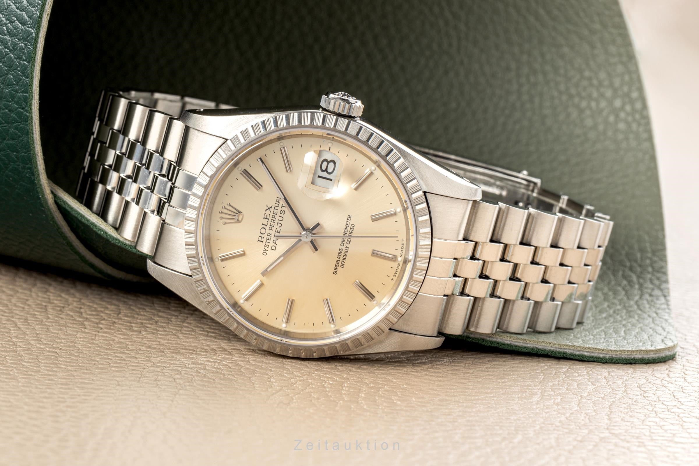 Rolex Datejust 36 Edelstahl Automatik Herrenuhr Ref. 16220 VP: 8750,- € [2300150]